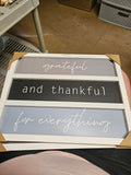 Grateful and Thankful Wall Art Decor - Image 1