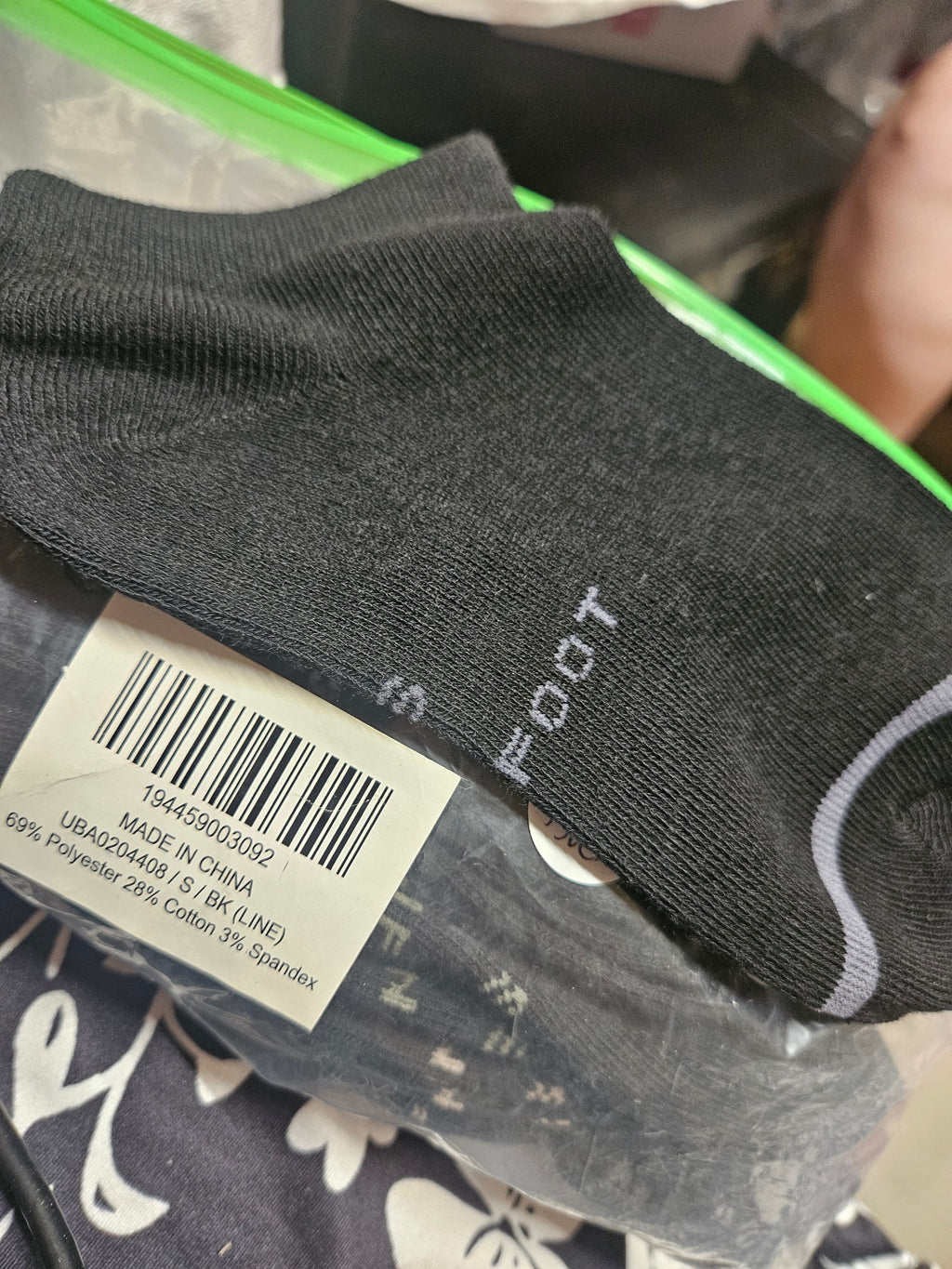 Monfoot Black Ankle Socks Size S - Image 2