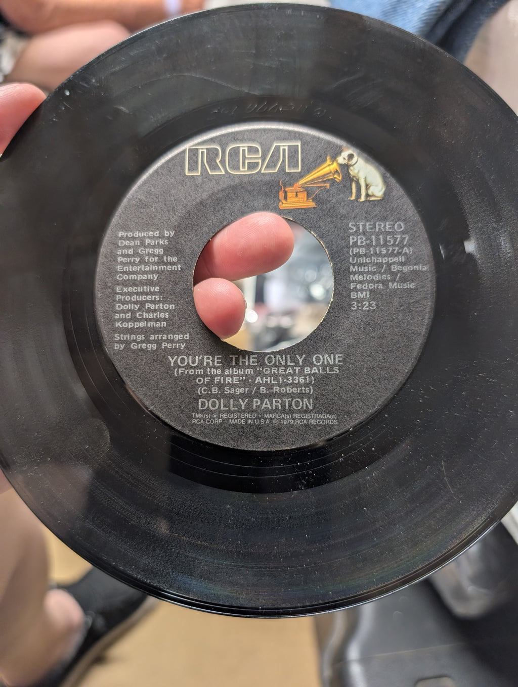 RCA Dolly Parton 45 RPM Vinyl Single PB-11577 - Image 2