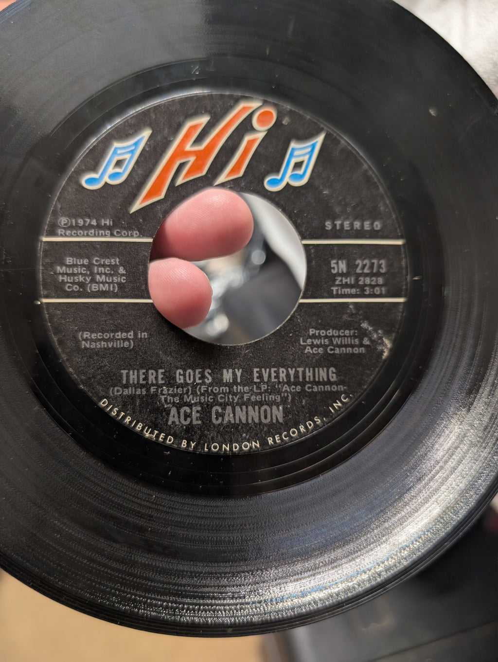 Ace Cannon 7" Vinyl Record Hi Label 5N 2273 - Image 1