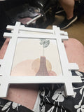 Abstract Art Print with White Frame - Image 1