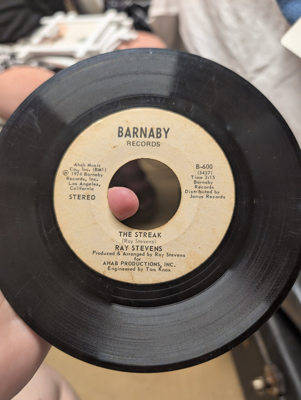 Ray Stevens 'The Streak' 7" Vinyl Single Barnaby Records 1974 - Image 1