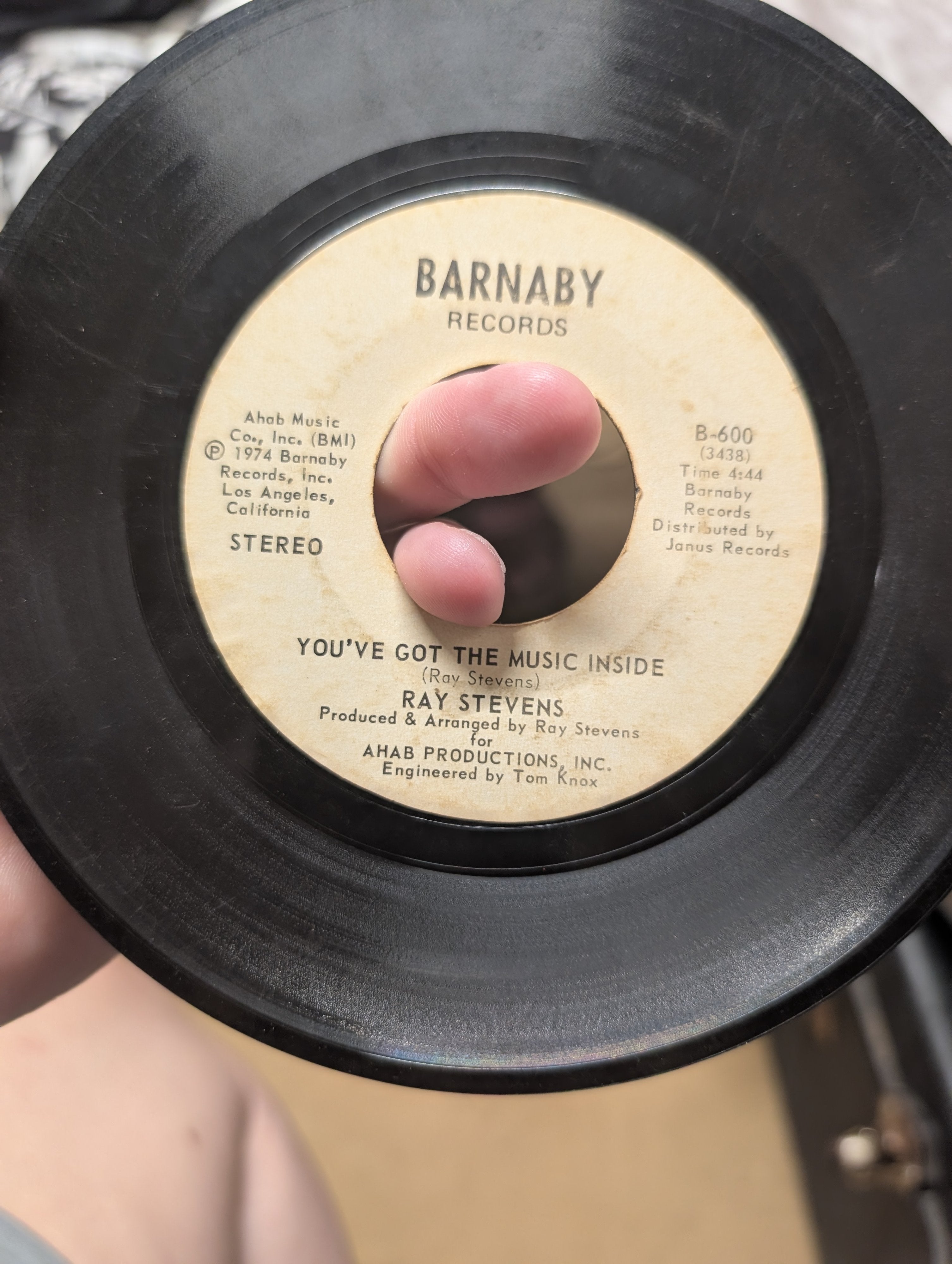 Ray Stevens 'The Streak' 7" Vinyl Single Barnaby Records 1974 - Image 2