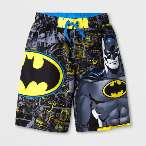 Boys' Batman Swim Trunks - L, Multicolored - Image 1