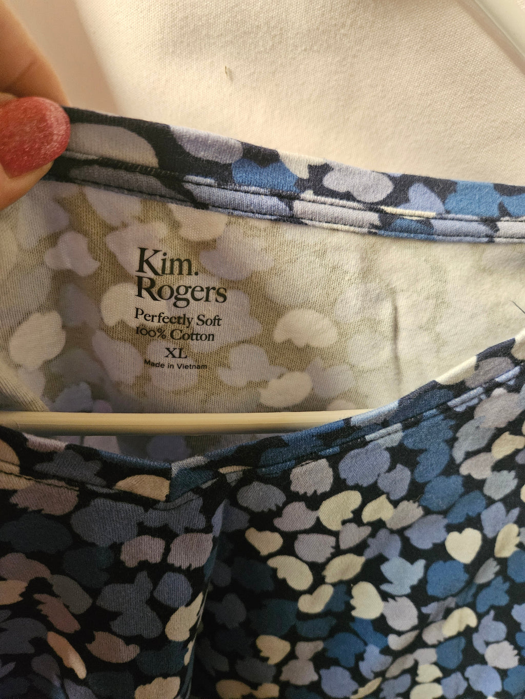 Kim Rogers Women's Floral Top XL - Image 3