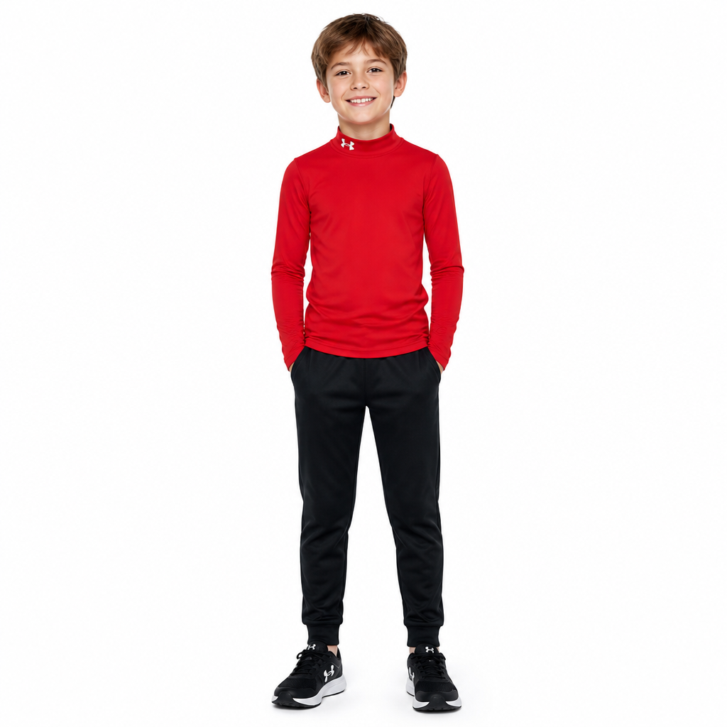 Under Armour Youth Red Long Sleeve Shirt YMD - Image 1
