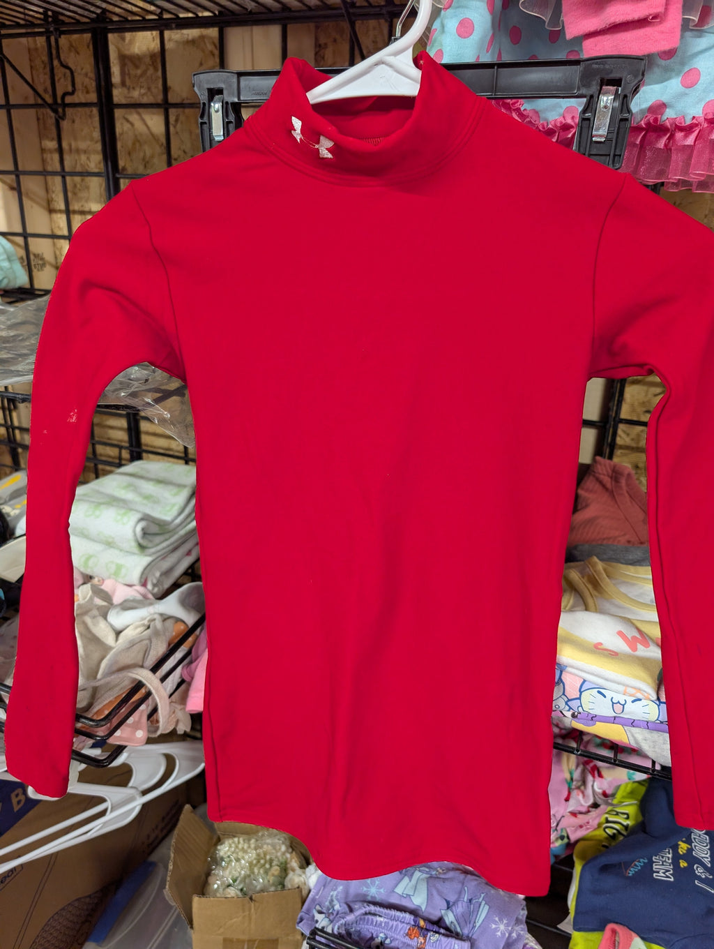 Under Armour Youth Red Long Sleeve Shirt YMD - Image 4