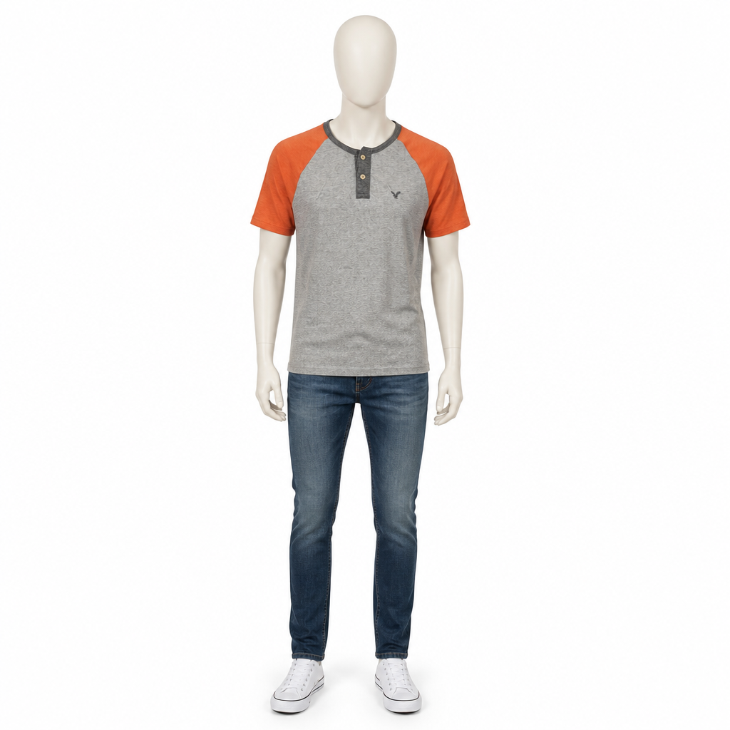 American Eagle Legend T Classic Fit Henley Shirt XS - Image 1