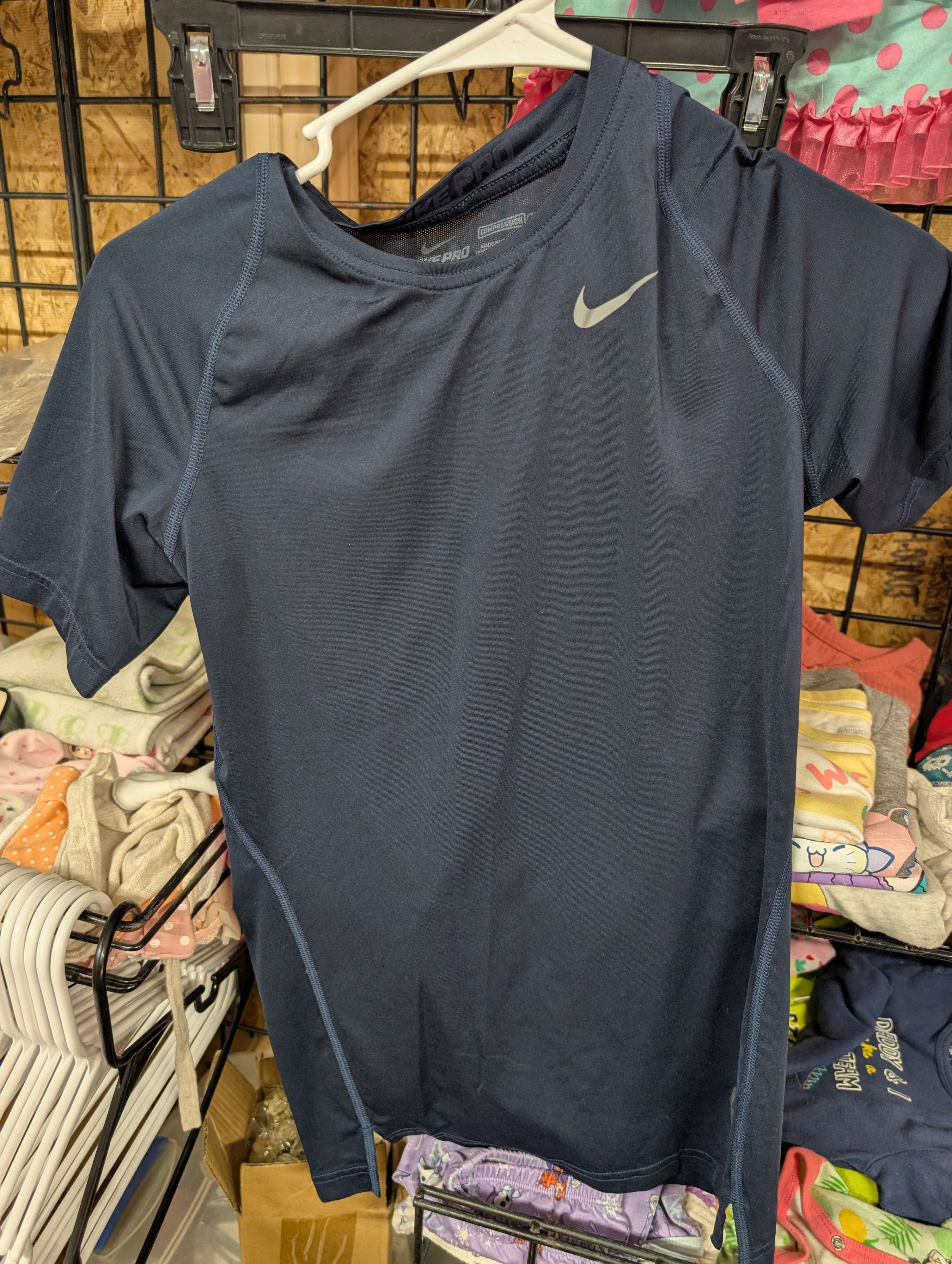 Nike Pro Dri-FIT Compression Shirt Small Navy - Image 1