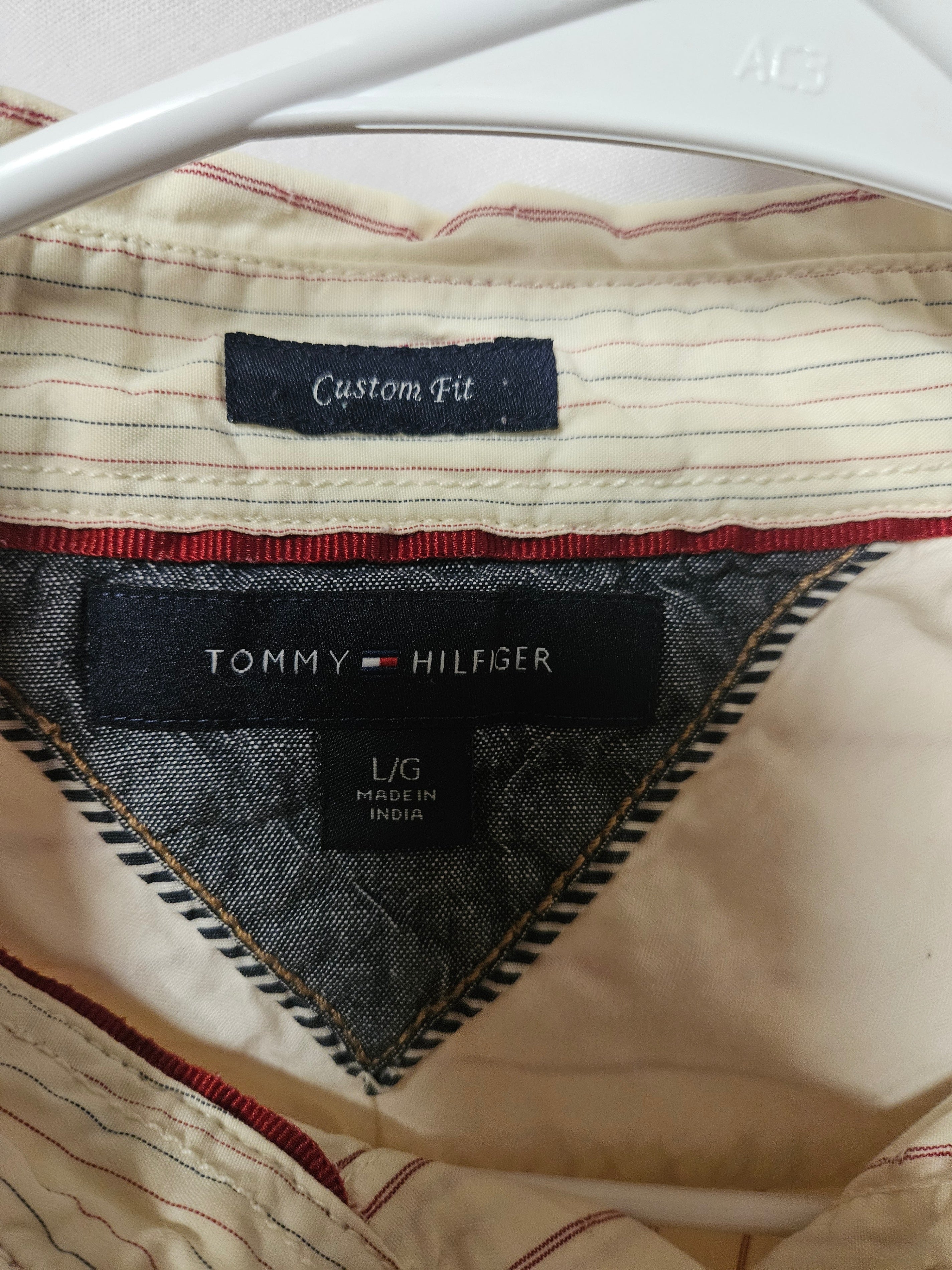 Tommy Hilfiger Custom Fit Striped Shirt L/G - Image 3