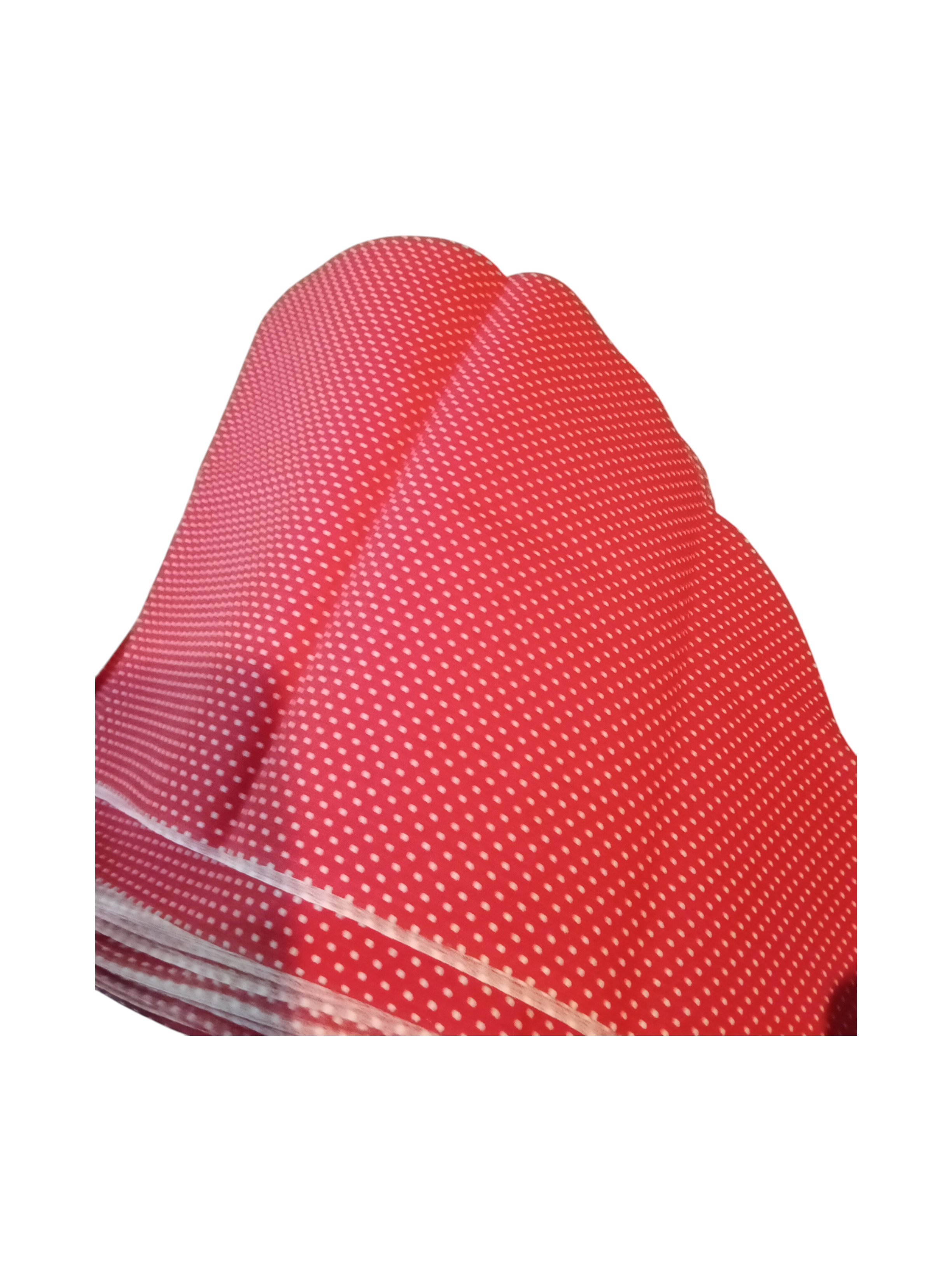 Red Polka Dot Fabric for Sewing Crafts 31 pieces@ (17" x 6") - Image 1