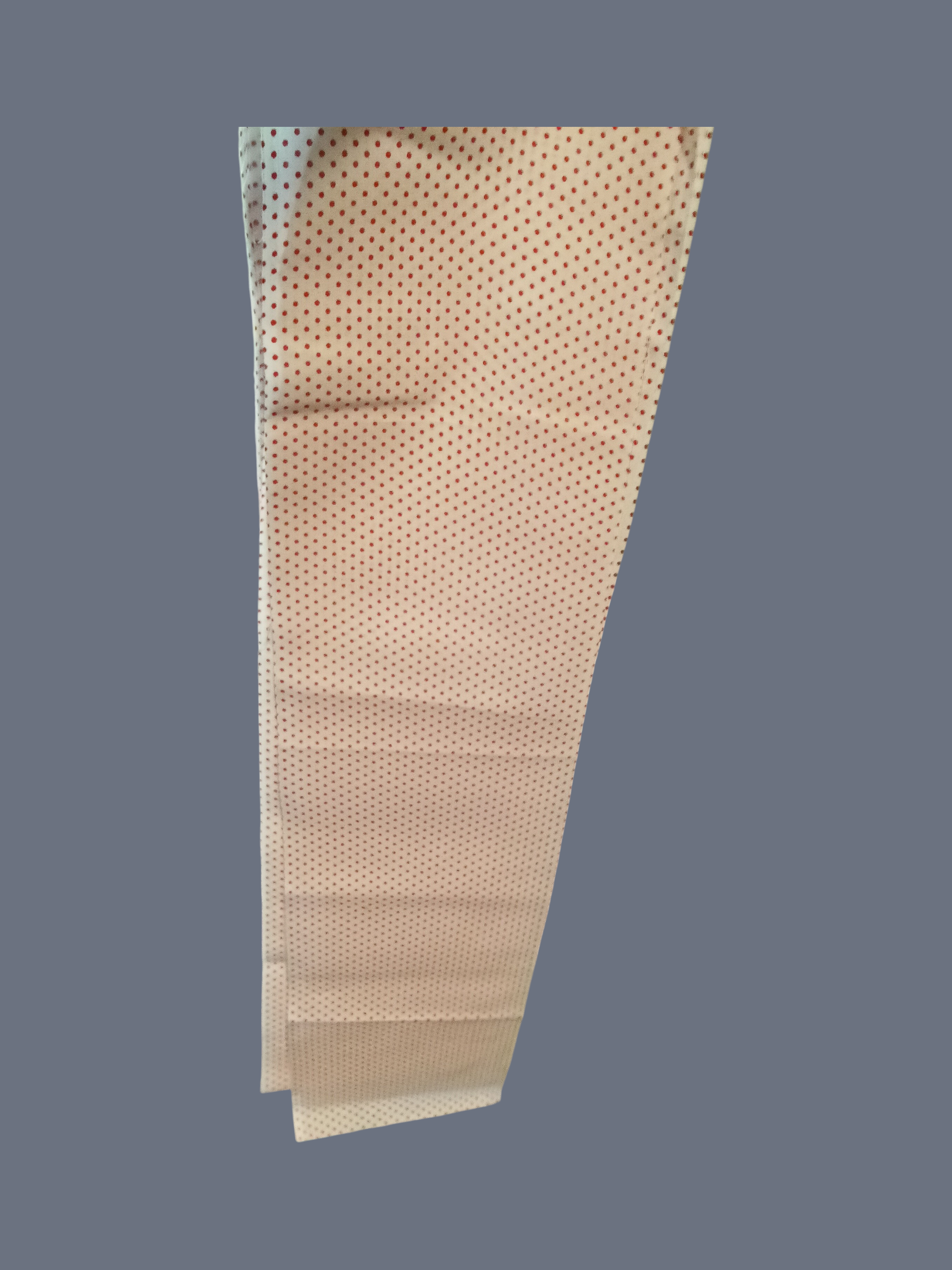 Red Polka Dot Fabric Strip 15 pieces@  25" x 5" - Image 1