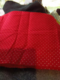 #2 Red Polka Dot Fabric Material (bigger dots) - Image 1