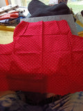 #3 Red Polka Dot Fabric for Sewing Crafts another pattern of dots - Image 1