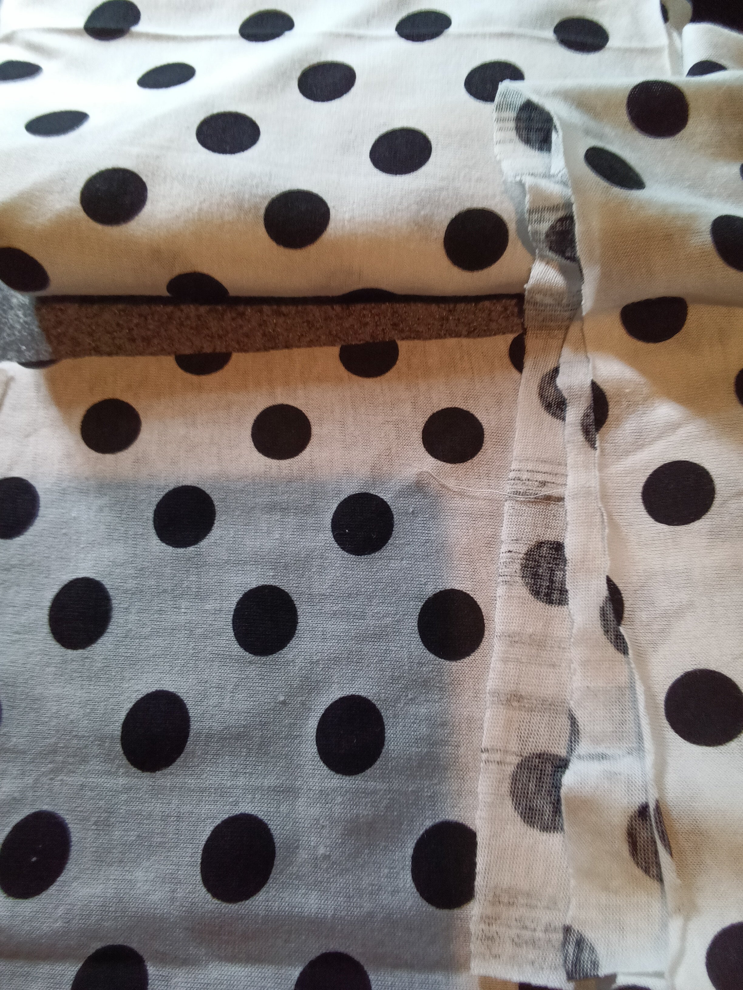Polka Dot T- shirt Fabric Material for Sewing or Crafts - Image 2