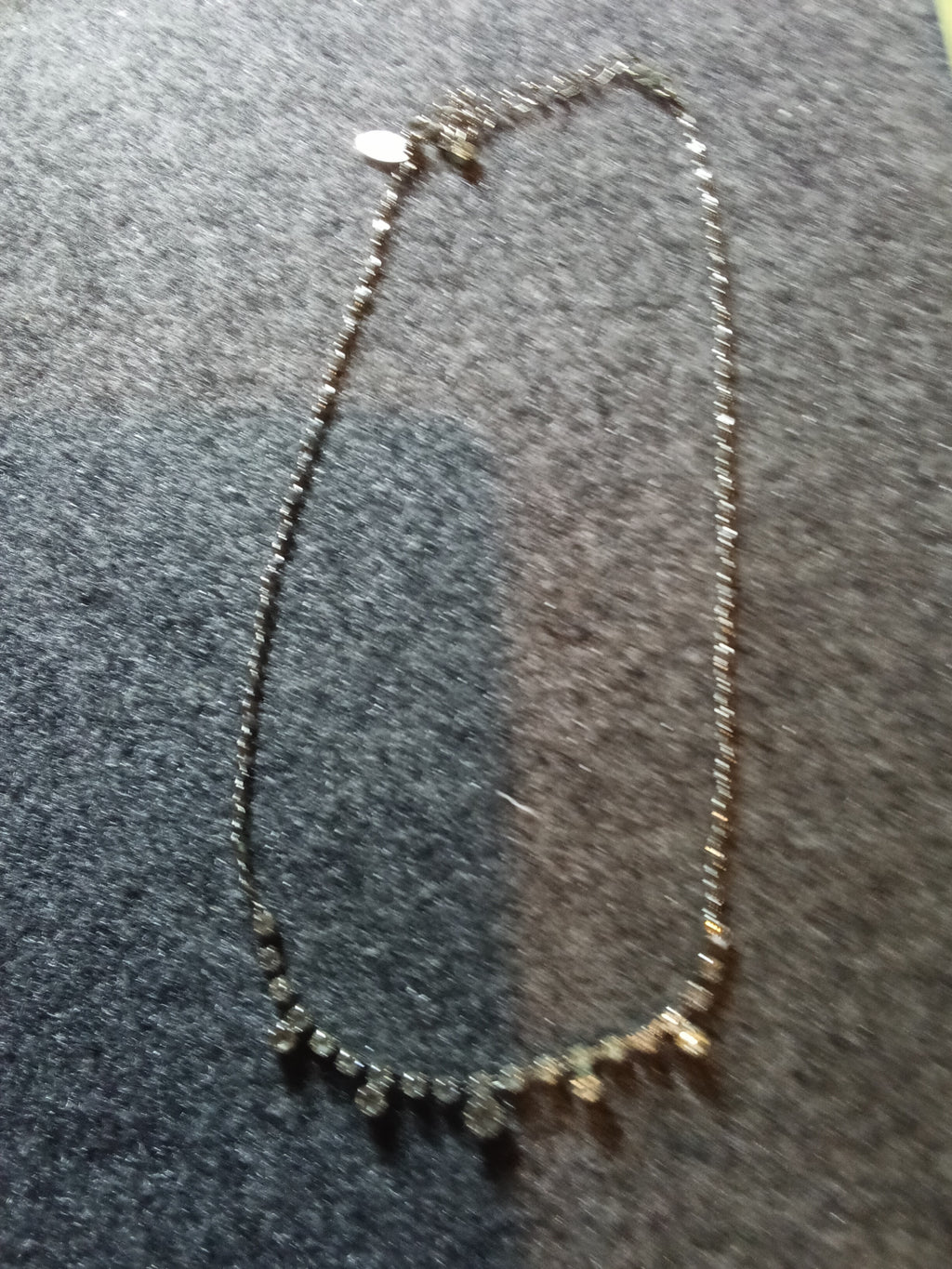 Claire Crystal Necklace with Heart Charm - Image 2