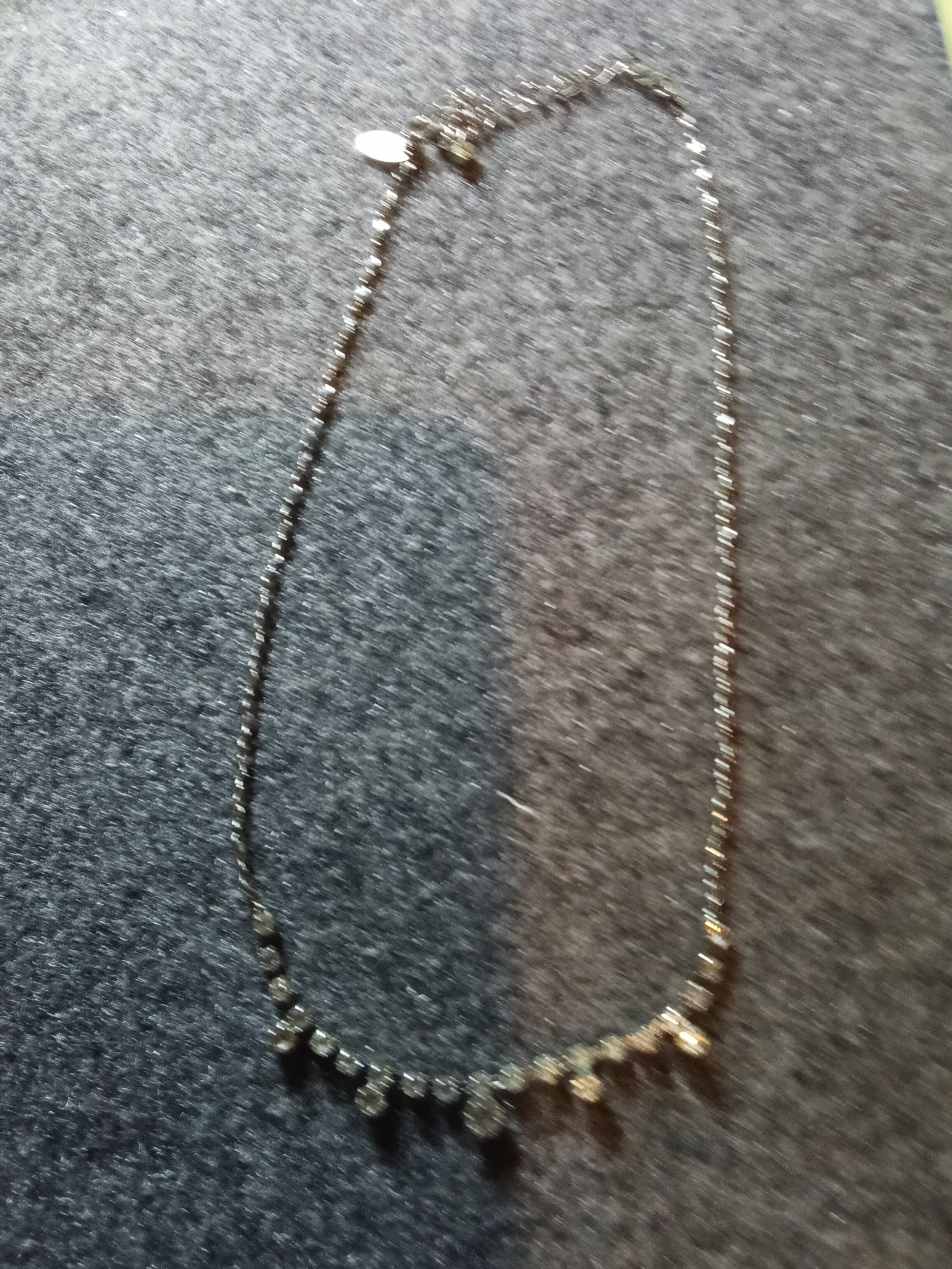 Claire Crystal Necklace with Heart Charm - Image 2