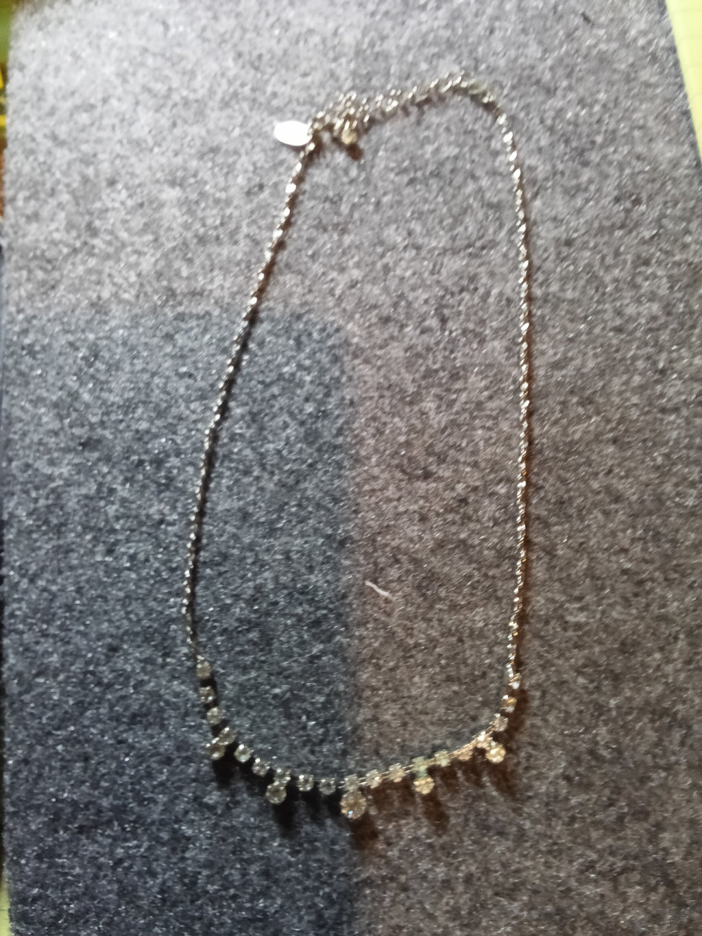 Claire Crystal Necklace with Heart Charm - Image 1