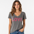 Bobbie Brooks Women's V-Neck Love T-Shirt Size S - Image 1
