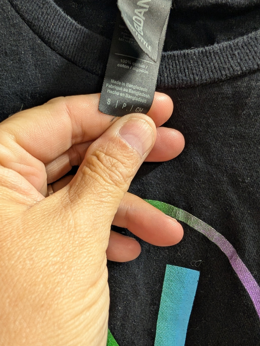 Gildan Softstyle Black T-Shirt Size S - Image 2