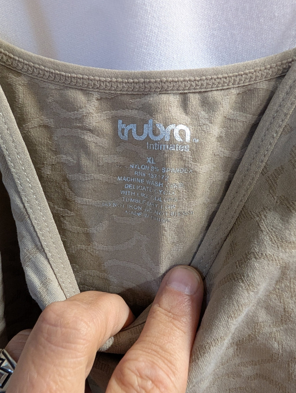 TruBra Intimates XL Beige Camisole - Image 1