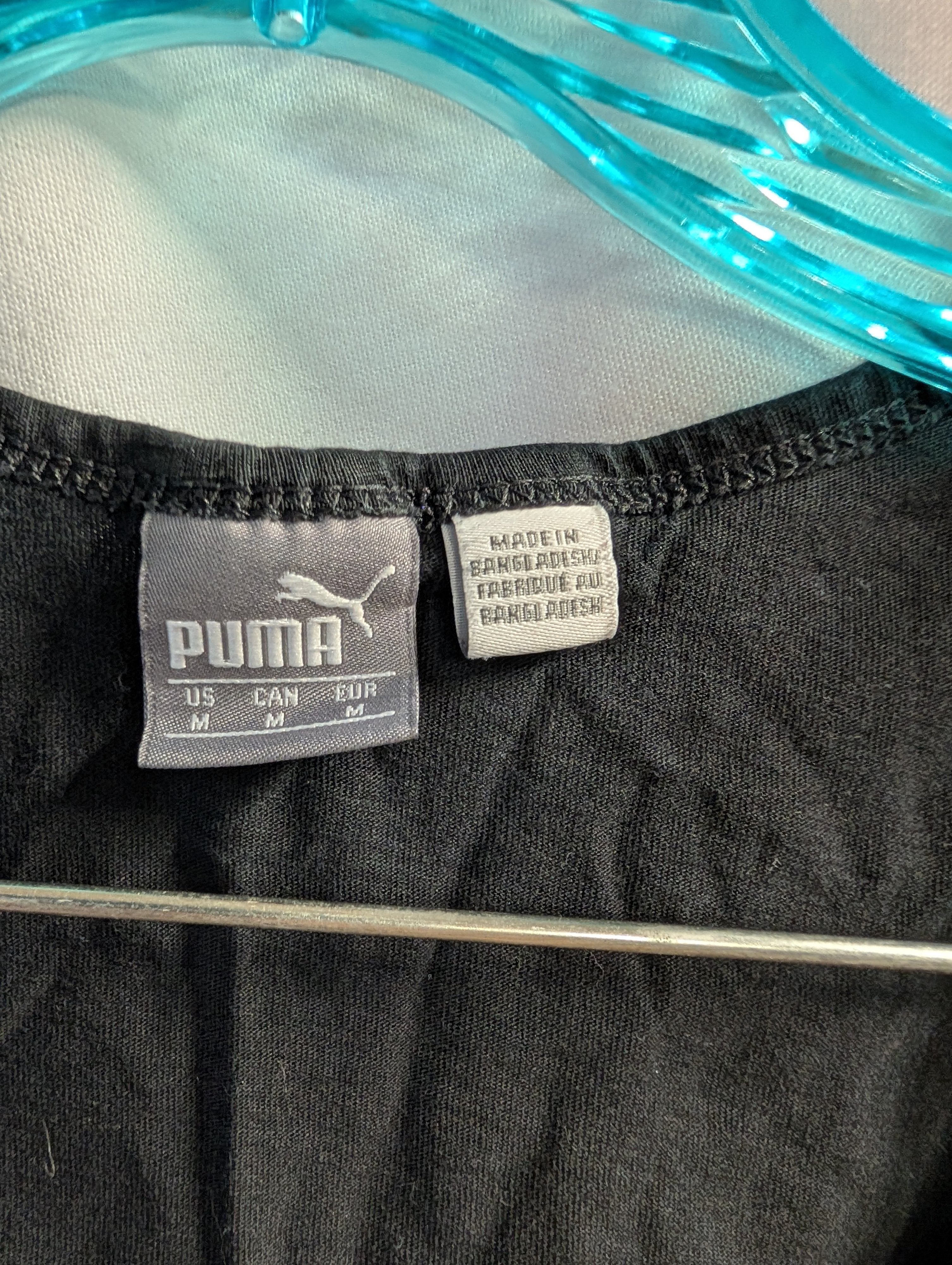 Puma Women's Black Tank Top with Pink Logo - Image 3