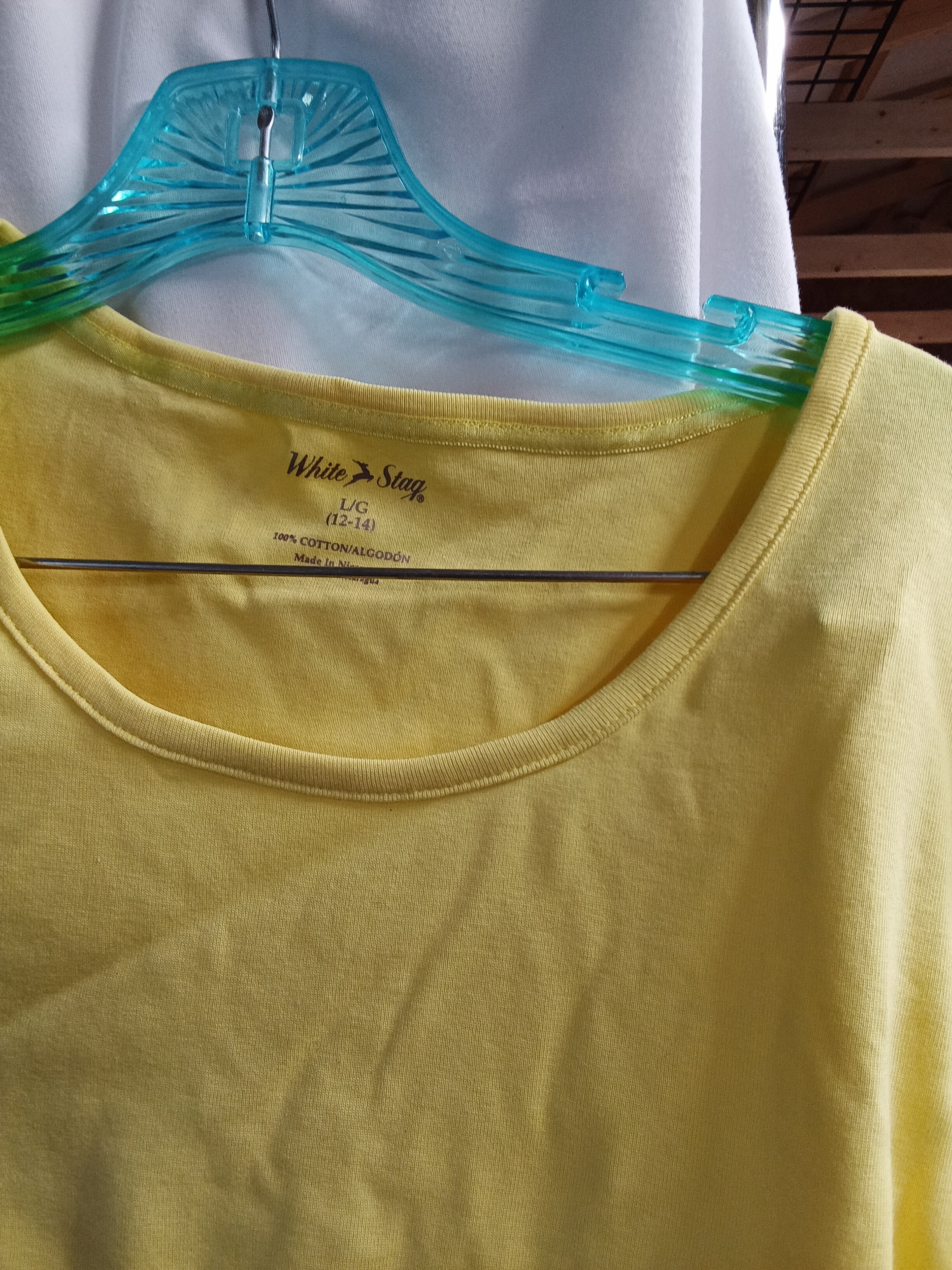 White Stag Yellow Short Sleeve T-Shirt L/G 12-14 - Image 2