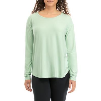 ZELOS Long Sleeve Twist Back T-Shirt, Mint, X-Large - Image 1