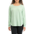 ZELOS Long Sleeve Twist Back T-Shirt, Mint, X-Large - Image 1
