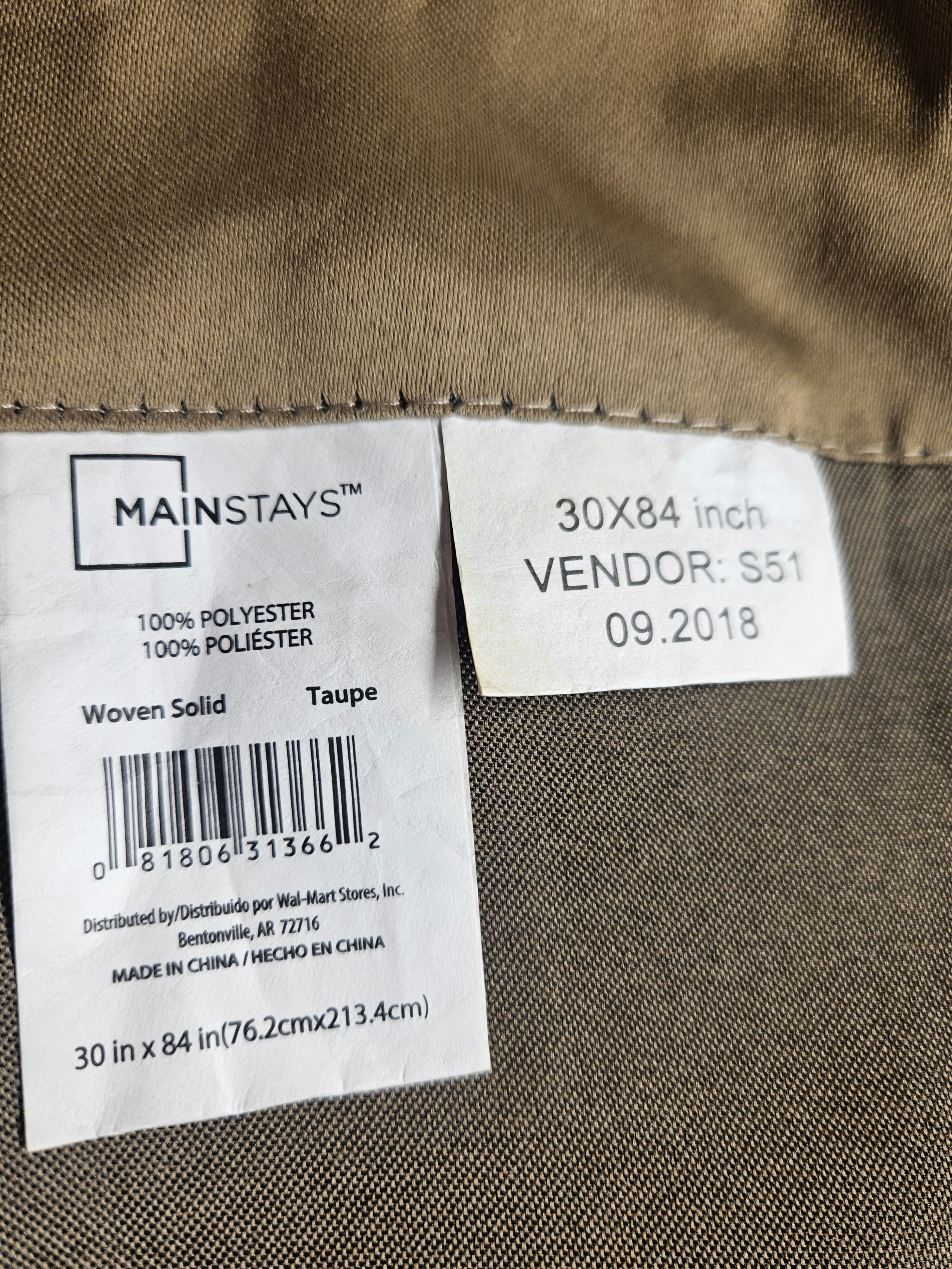Set of 6 Mainstay curtains ( Long) - Image 2