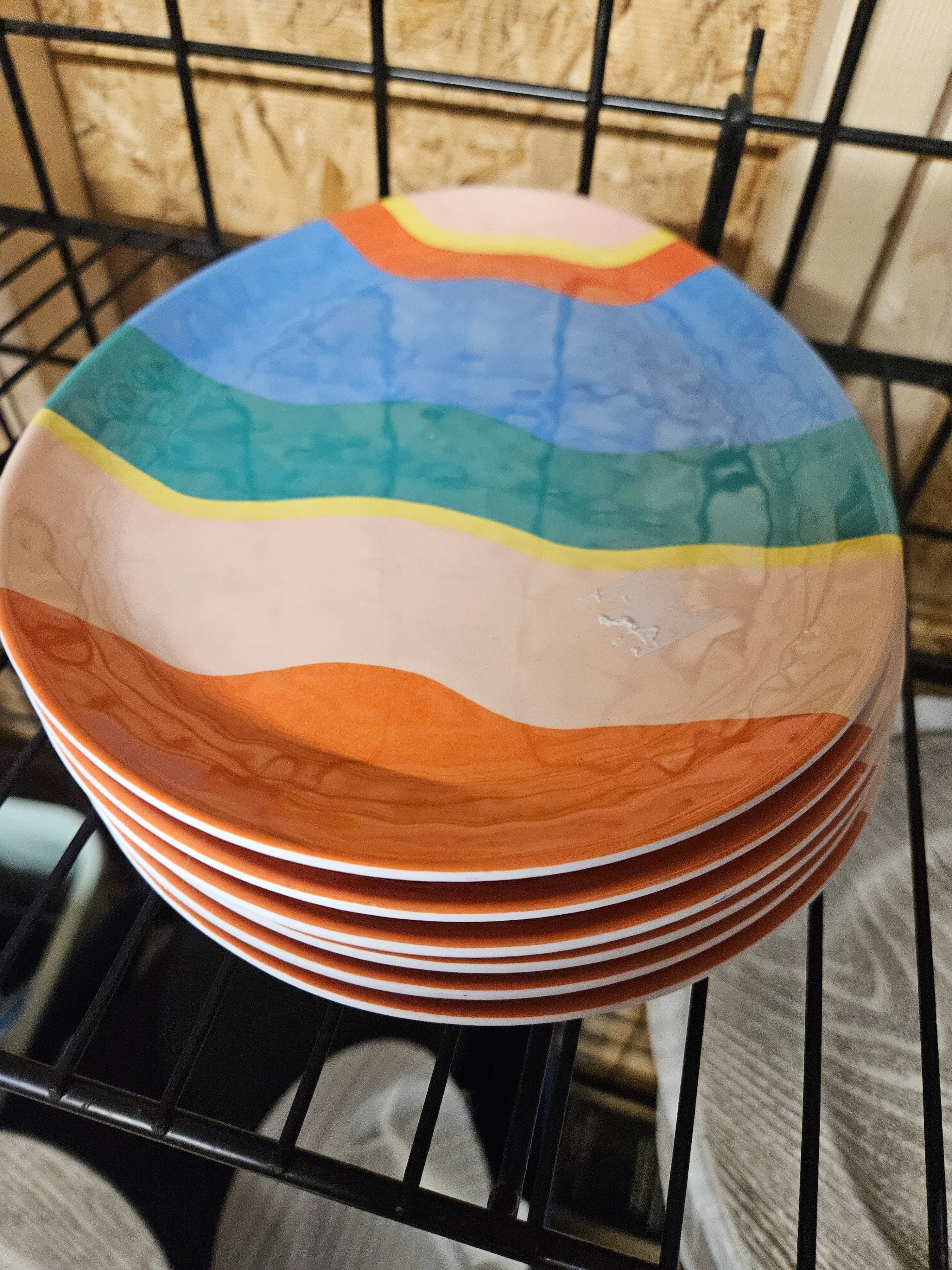 Egg shaped plate that looks like and Easter egg - Image 1