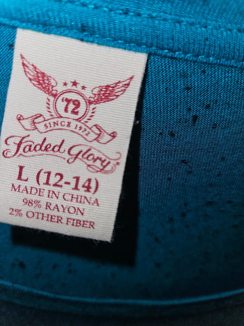 American Eagle Outfitters Teal Short Sleeve T-Shirt Size L - Image 2