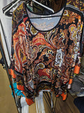 Cato Women's Paisley Blouse Size L - Image 1