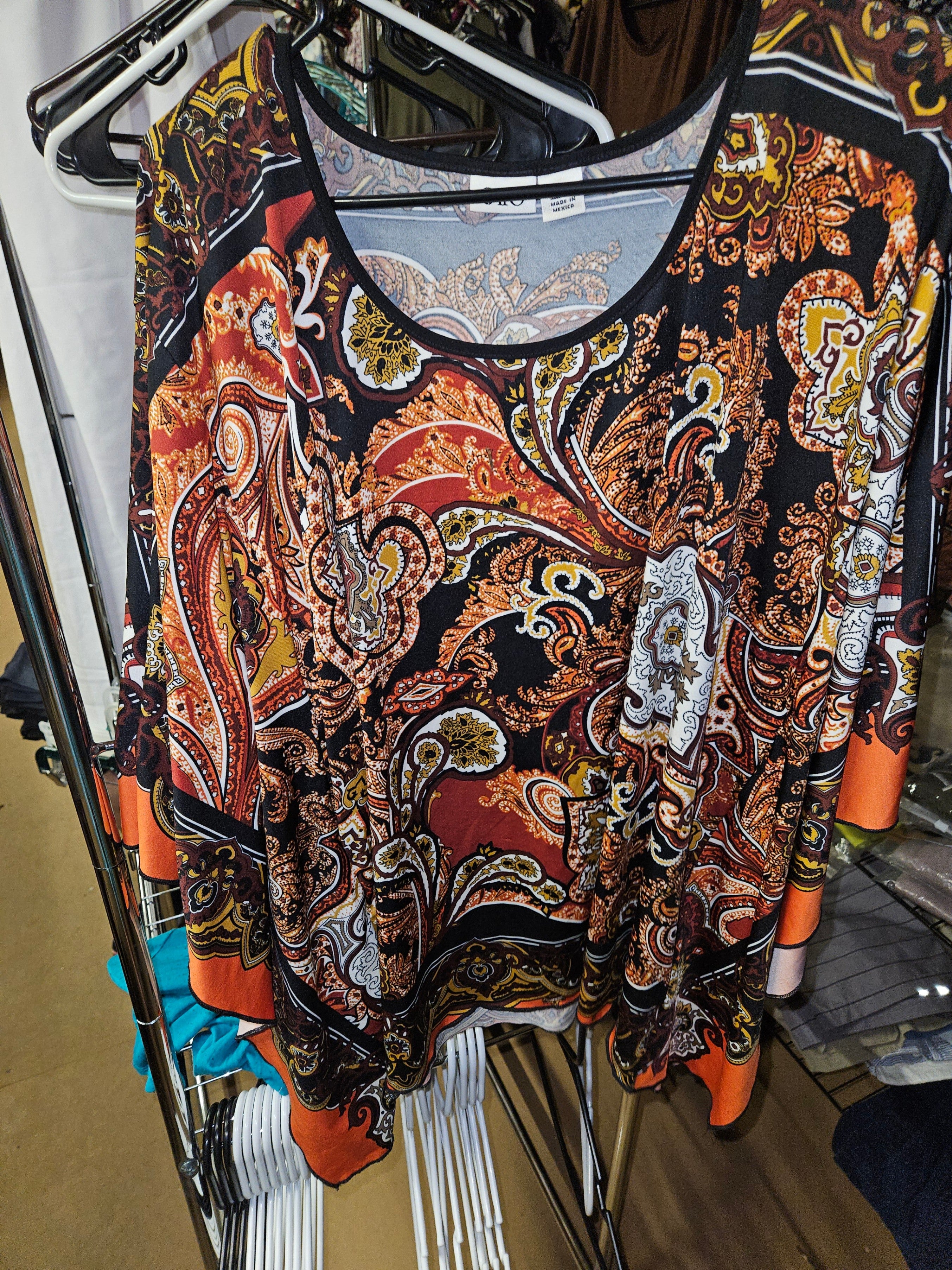 Cato Women's Paisley Blouse Size L - Image 1