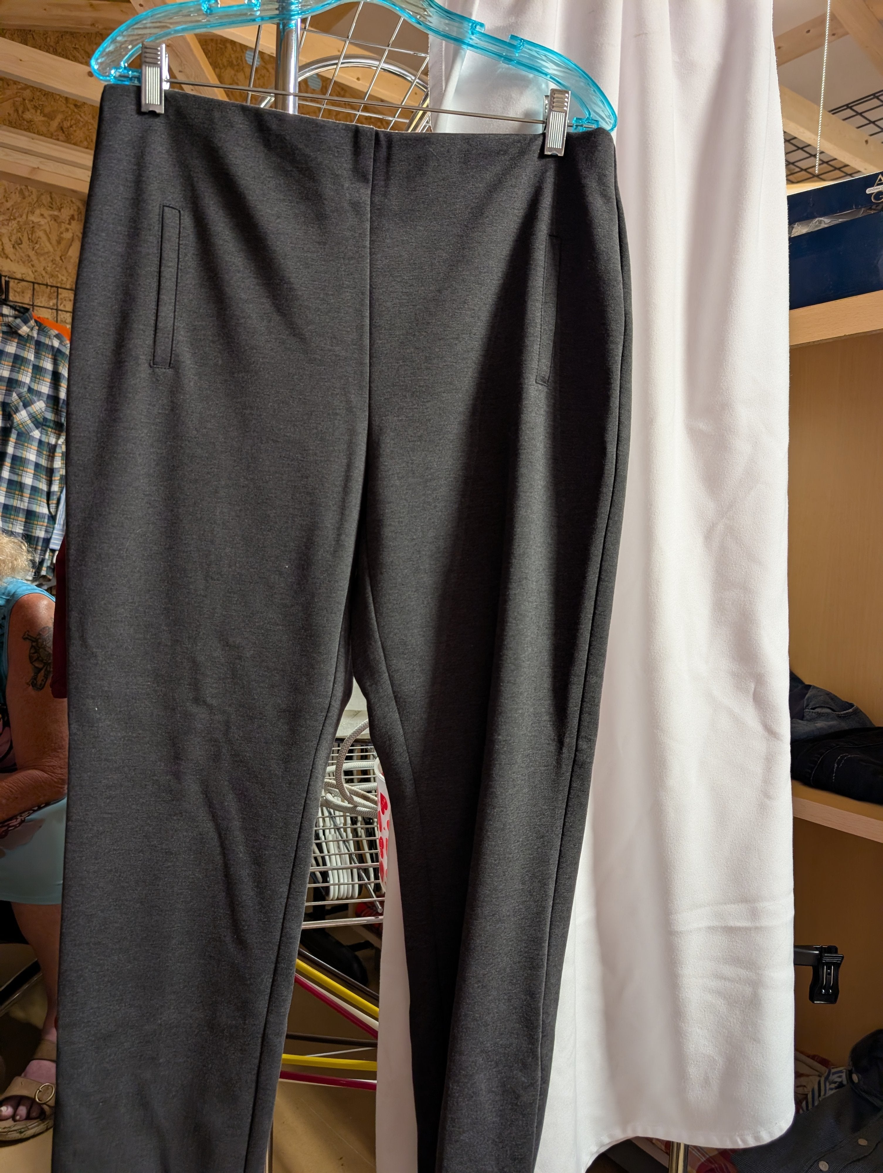 Women's Chico's Gray Dress Pants with Pockets - Image 2