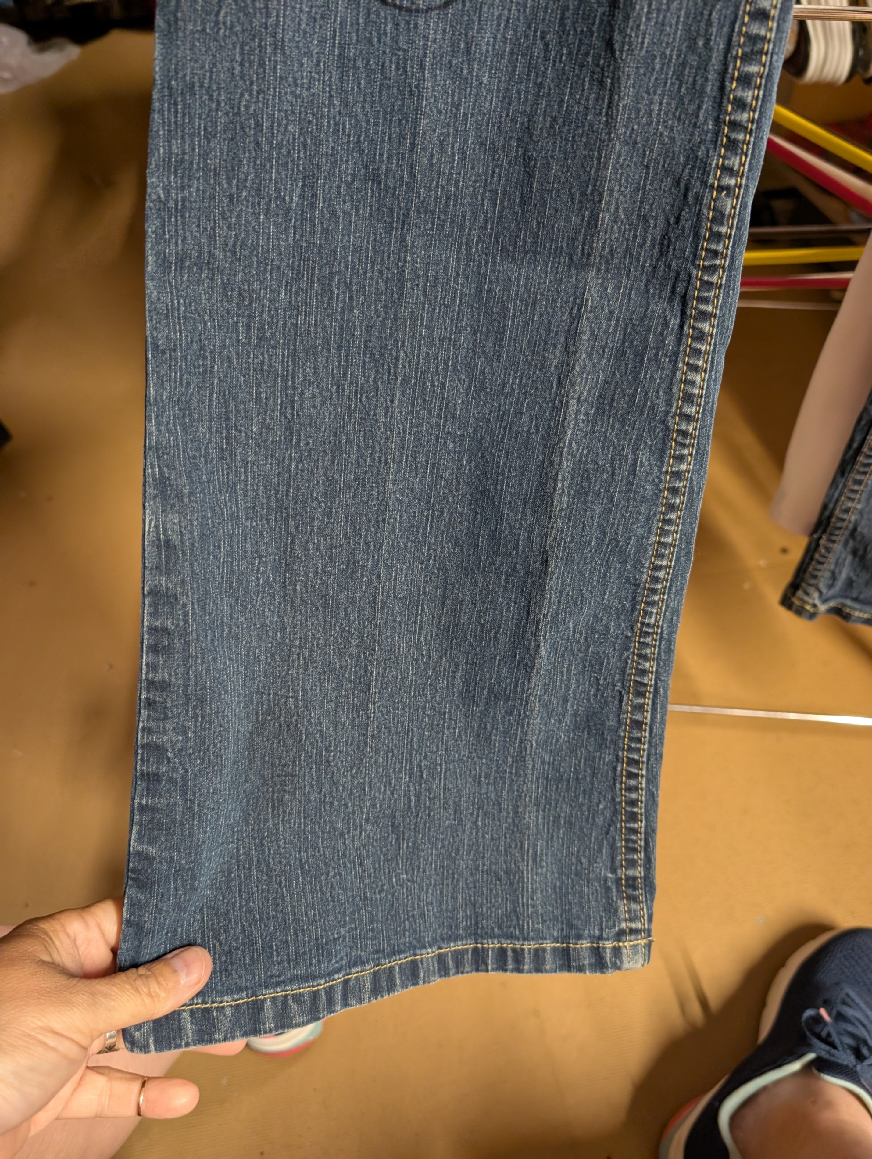 YMI Women's Jeans Size 11 with Colorful Patches - Image 2