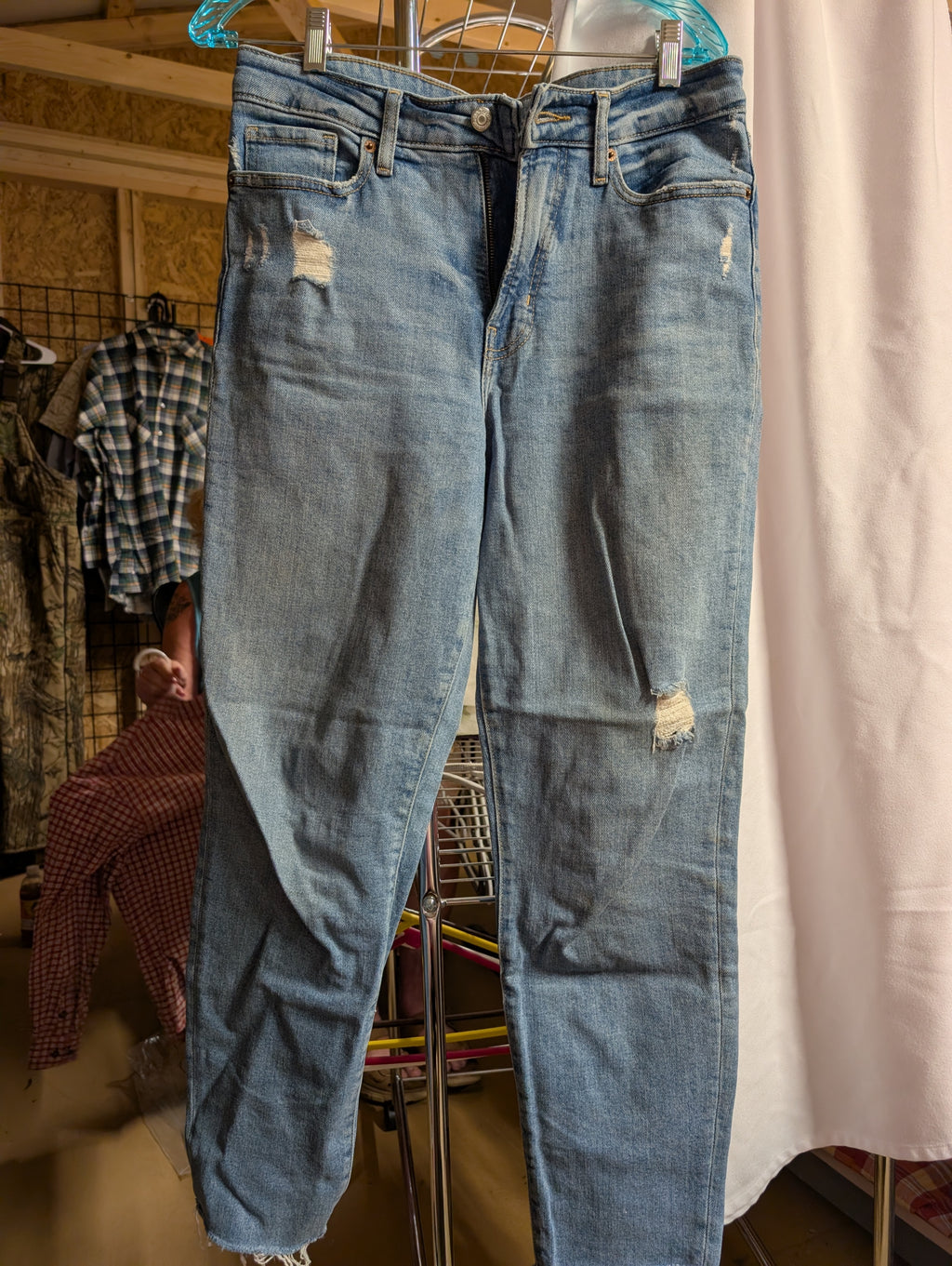 Old Navy High-Rise O.G. Straight Jeans Size 8 - Image 1