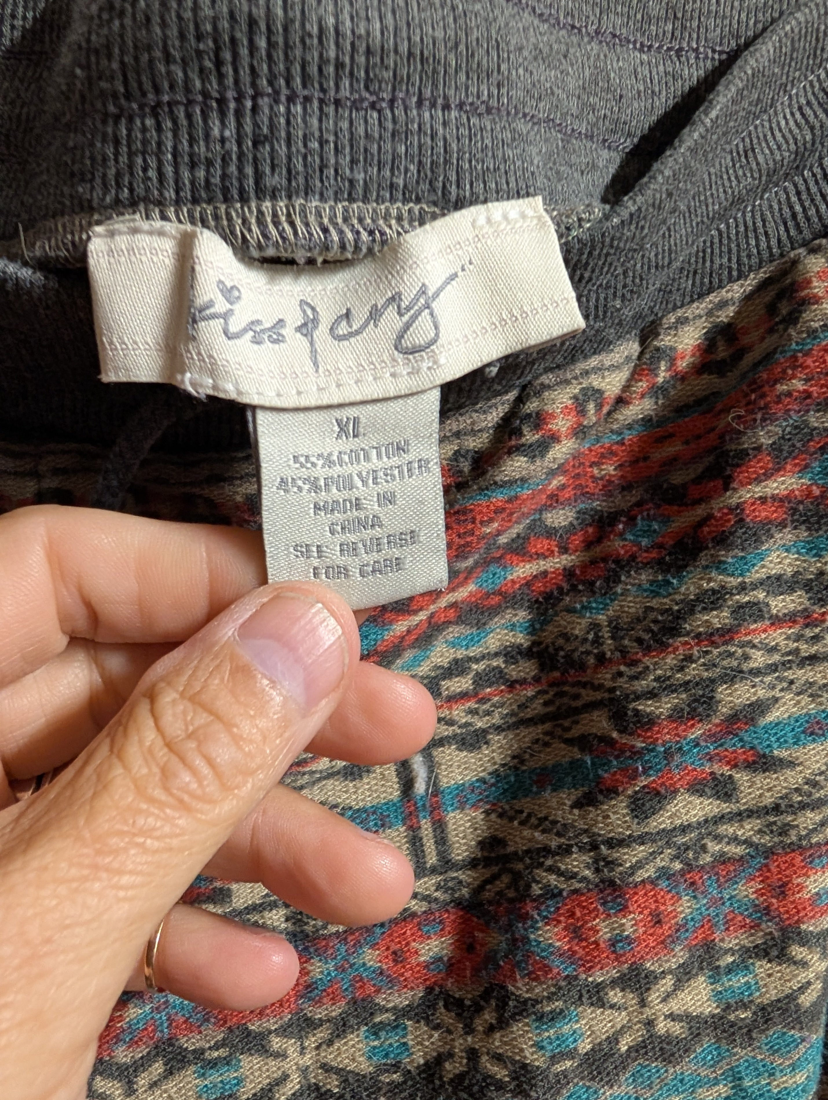 Kiss & Cry Patterned Herlem Pants XL - Image 2