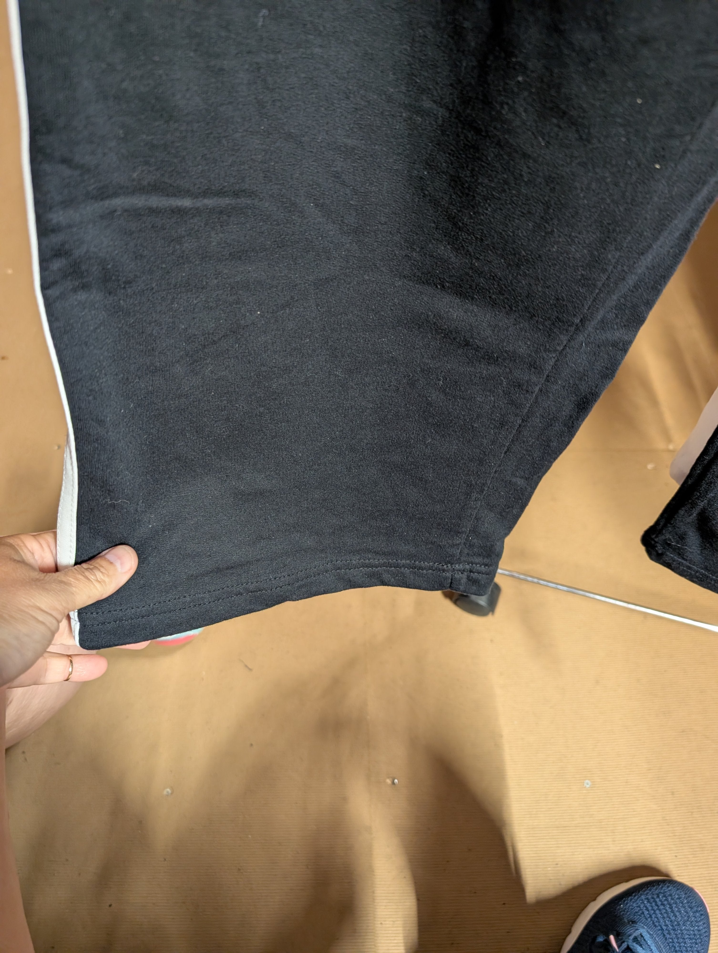Blue On Blue Lady's XL Black Track Pants - Image 4