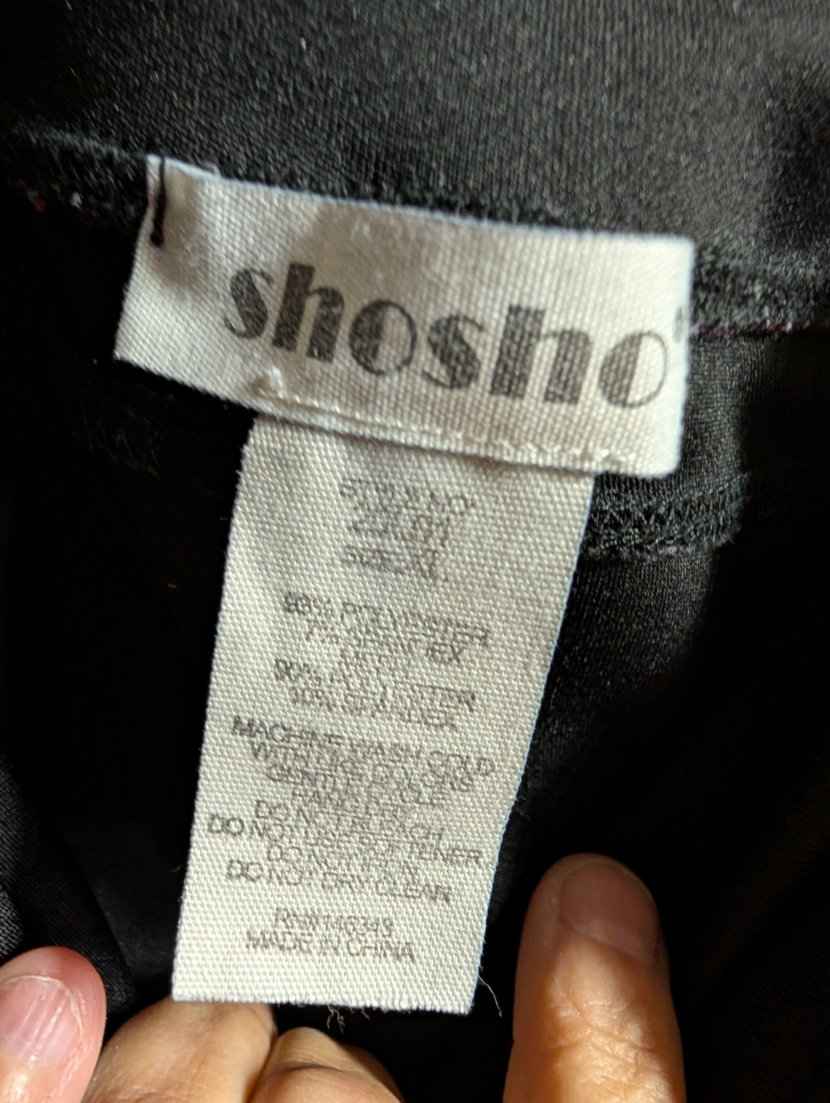 Shosho Women's Black Leggings Size L - Image 2