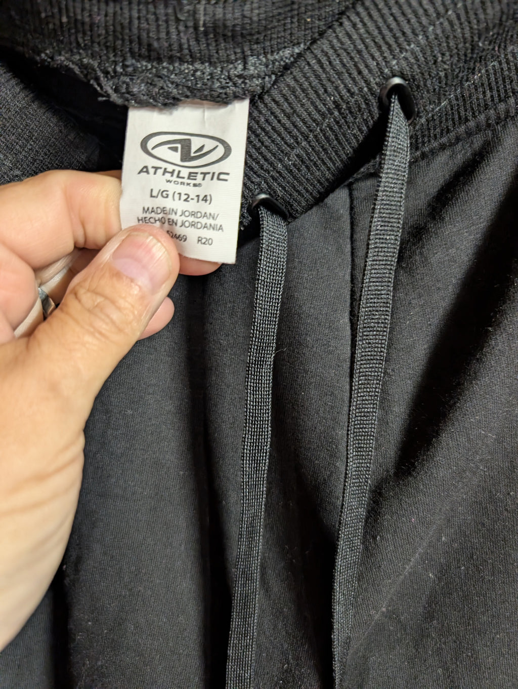 Athletic Works Black Joggers L/G 12-14 - Image 2