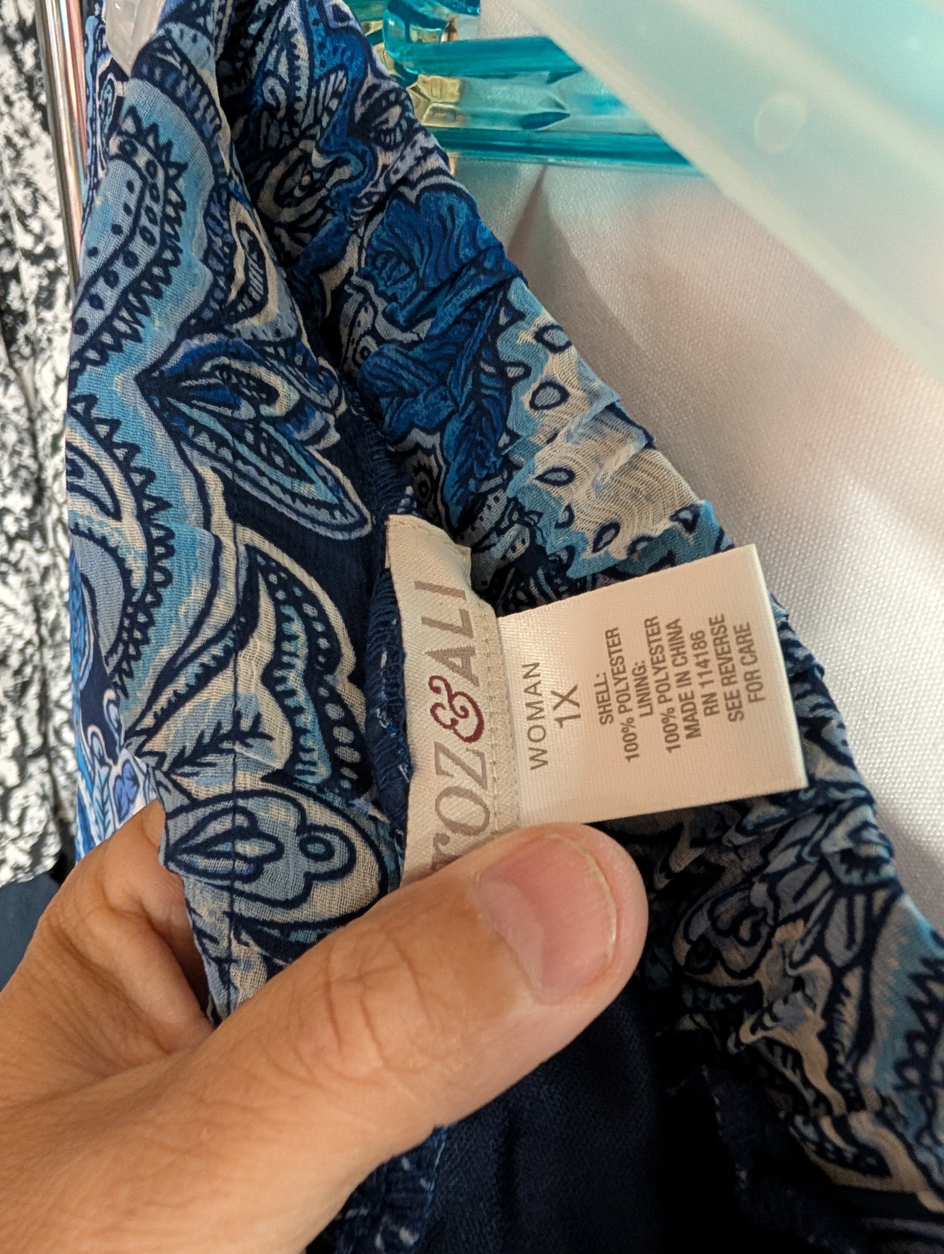 Roz & Ali Women's 1X Paisley Skirt - Image 3