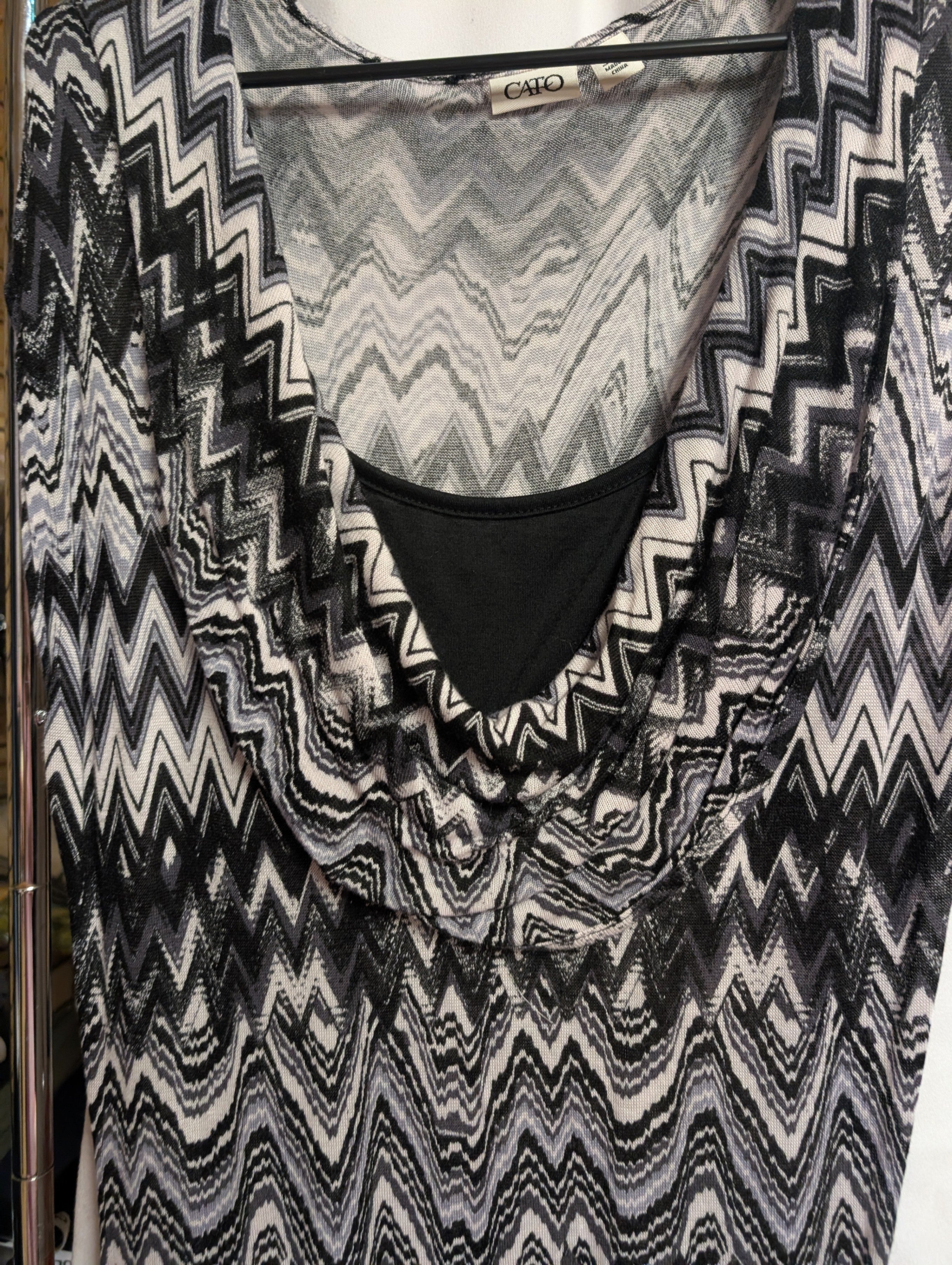 Cato Women's Chevron Pattern Dress Size S - Image 2