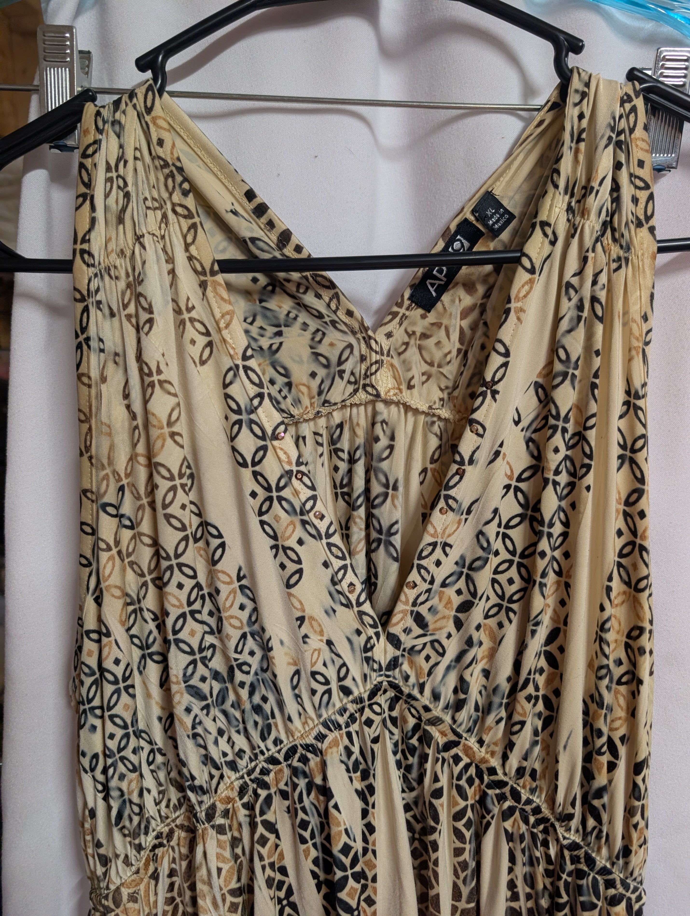Apt. 9 Women's XL Sleeveless Patterned Dress - Image 1