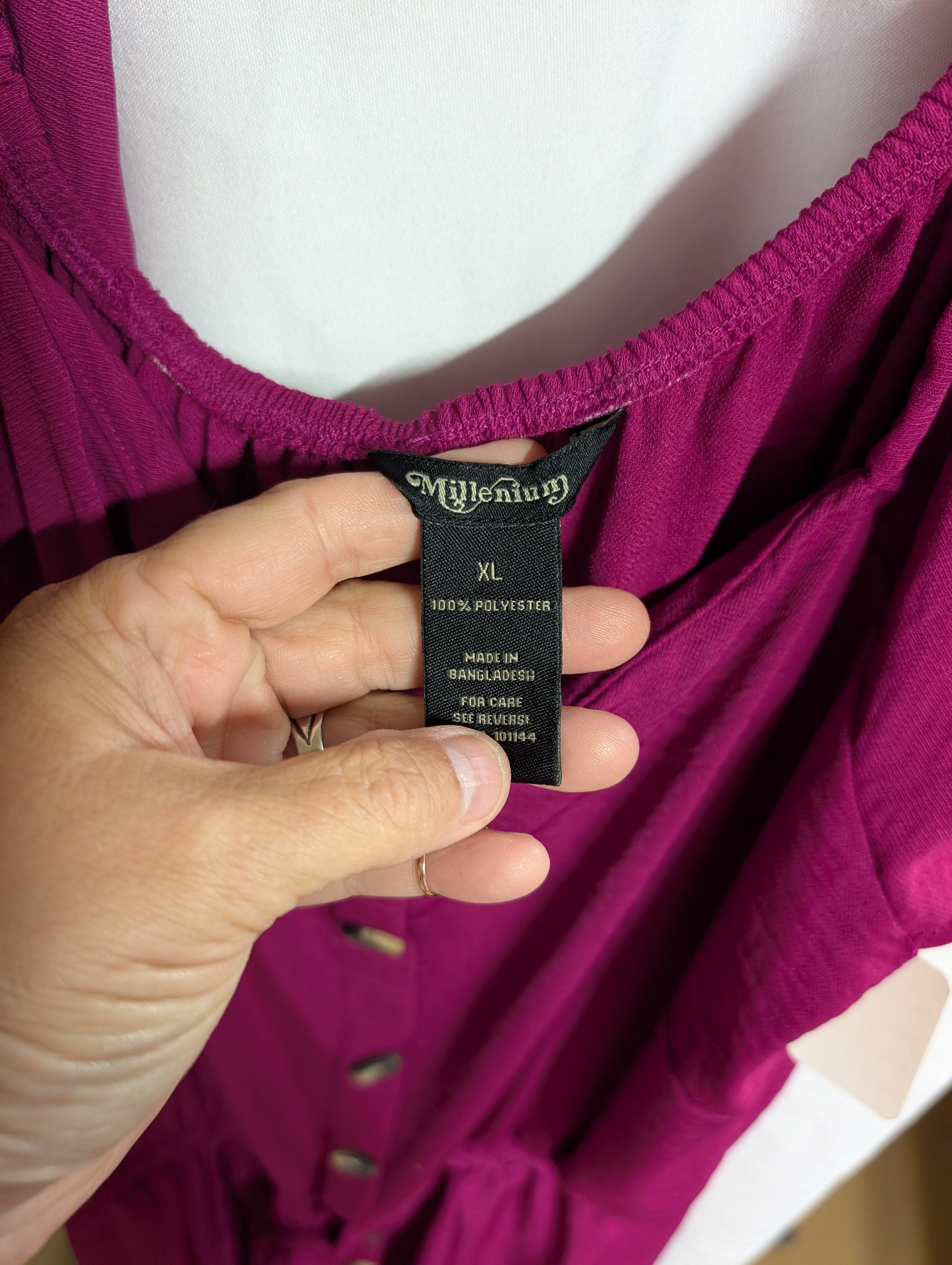 Millenium Women's XL Button-Front Dress - Image 3
