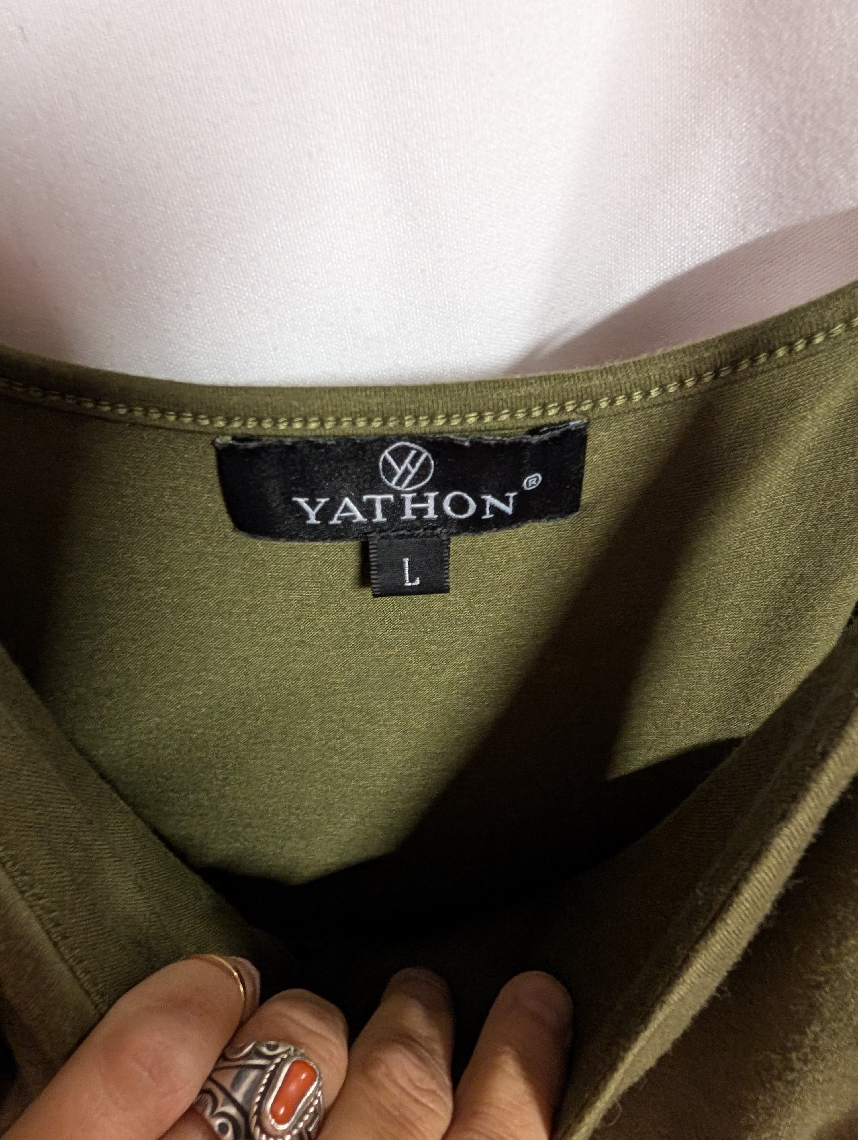 Yathon Green Sleeveless Dress with Pockets - Image 3