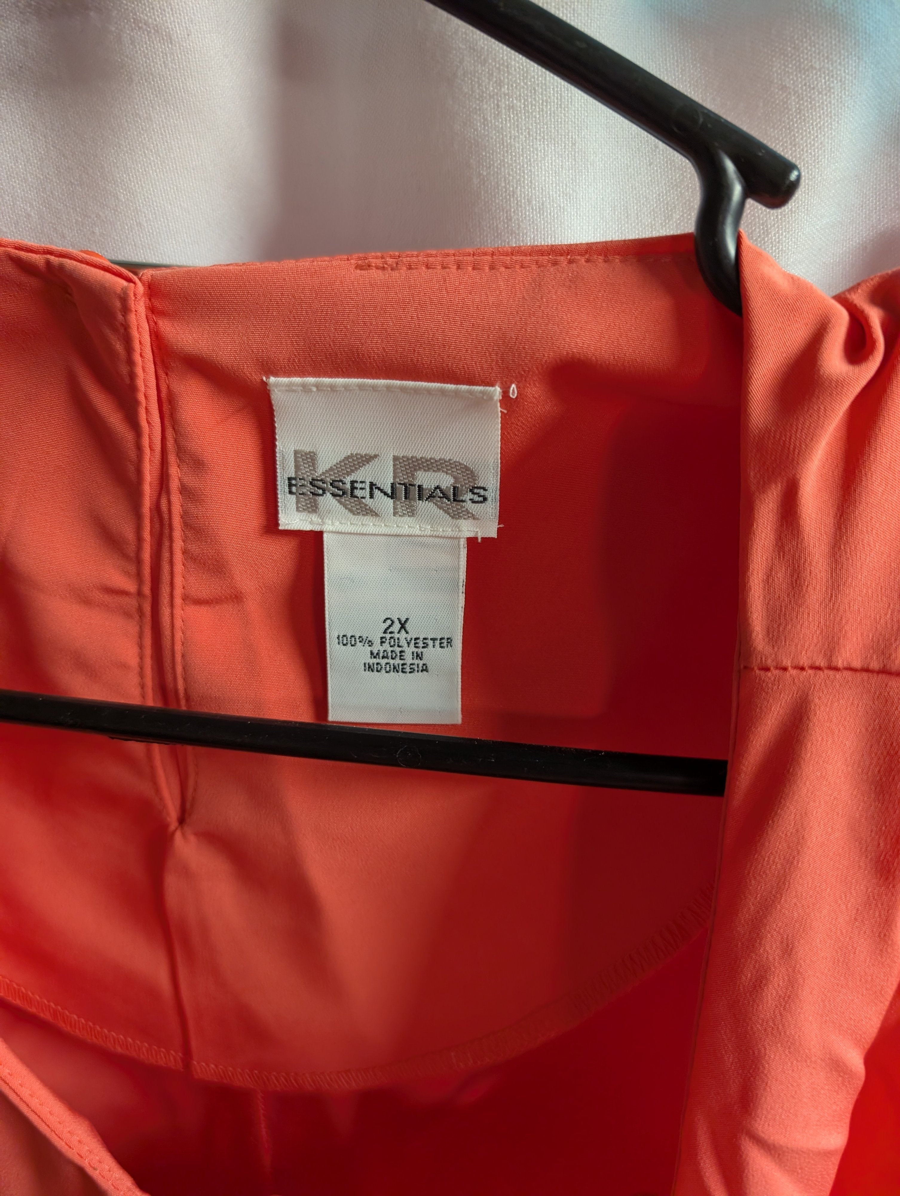 Coral Sleeveless Blouse 2X - Image 3