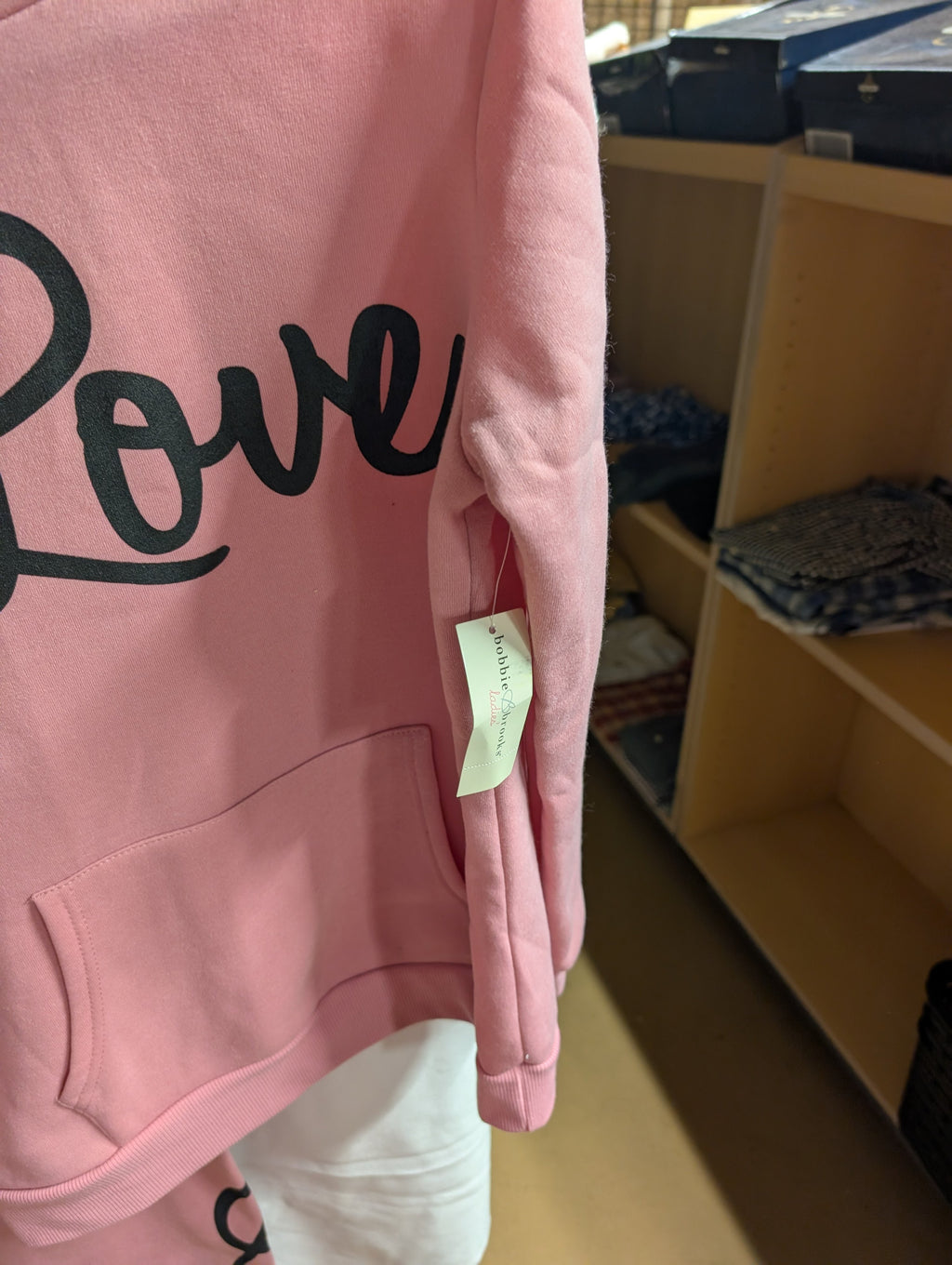 Bobbie Brooks Pink Love Sweatshirt and Joggers Set - Image 2