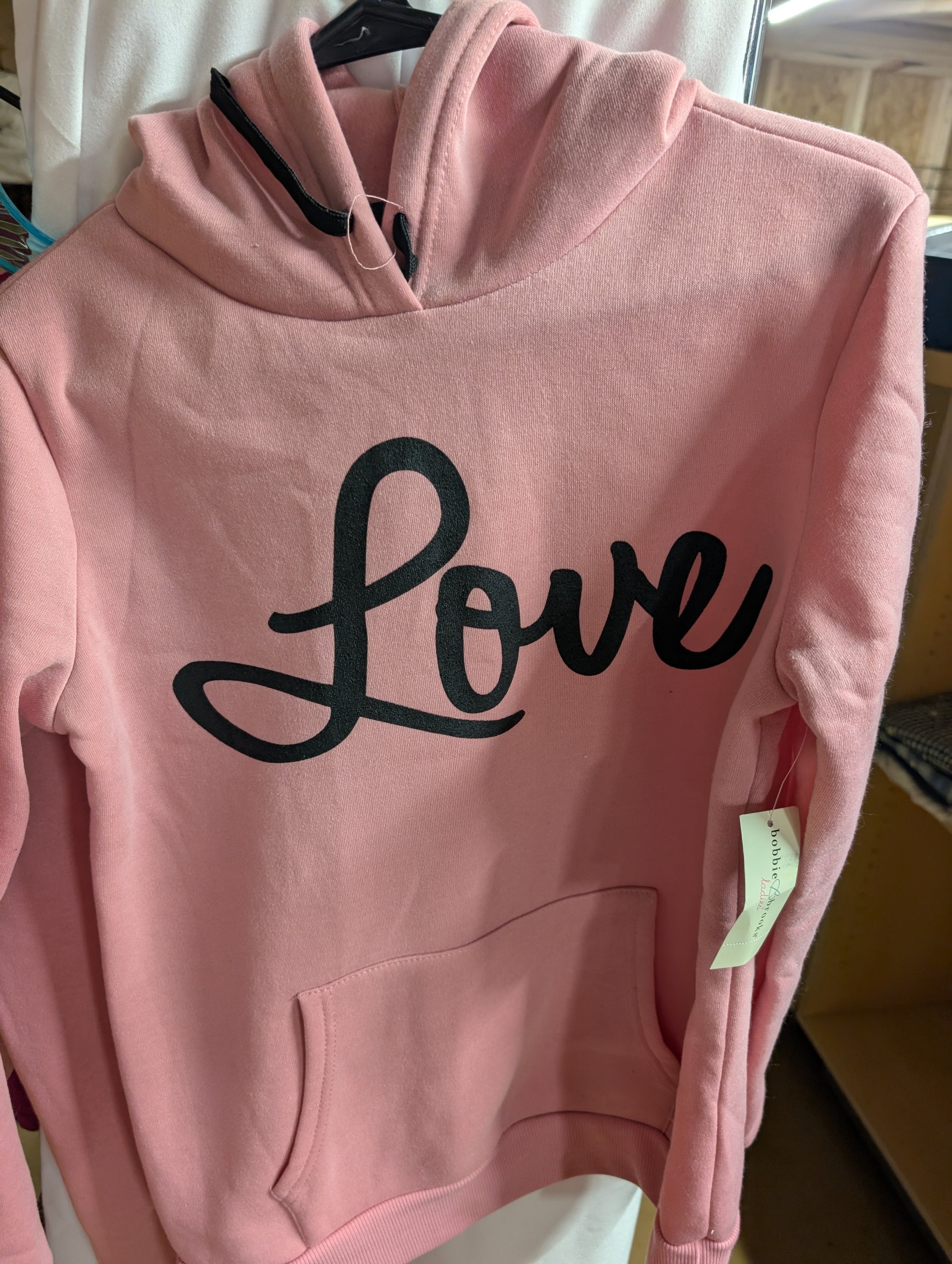 Bobbie Brooks Pink Love Sweatshirt and Joggers Set - Image 4