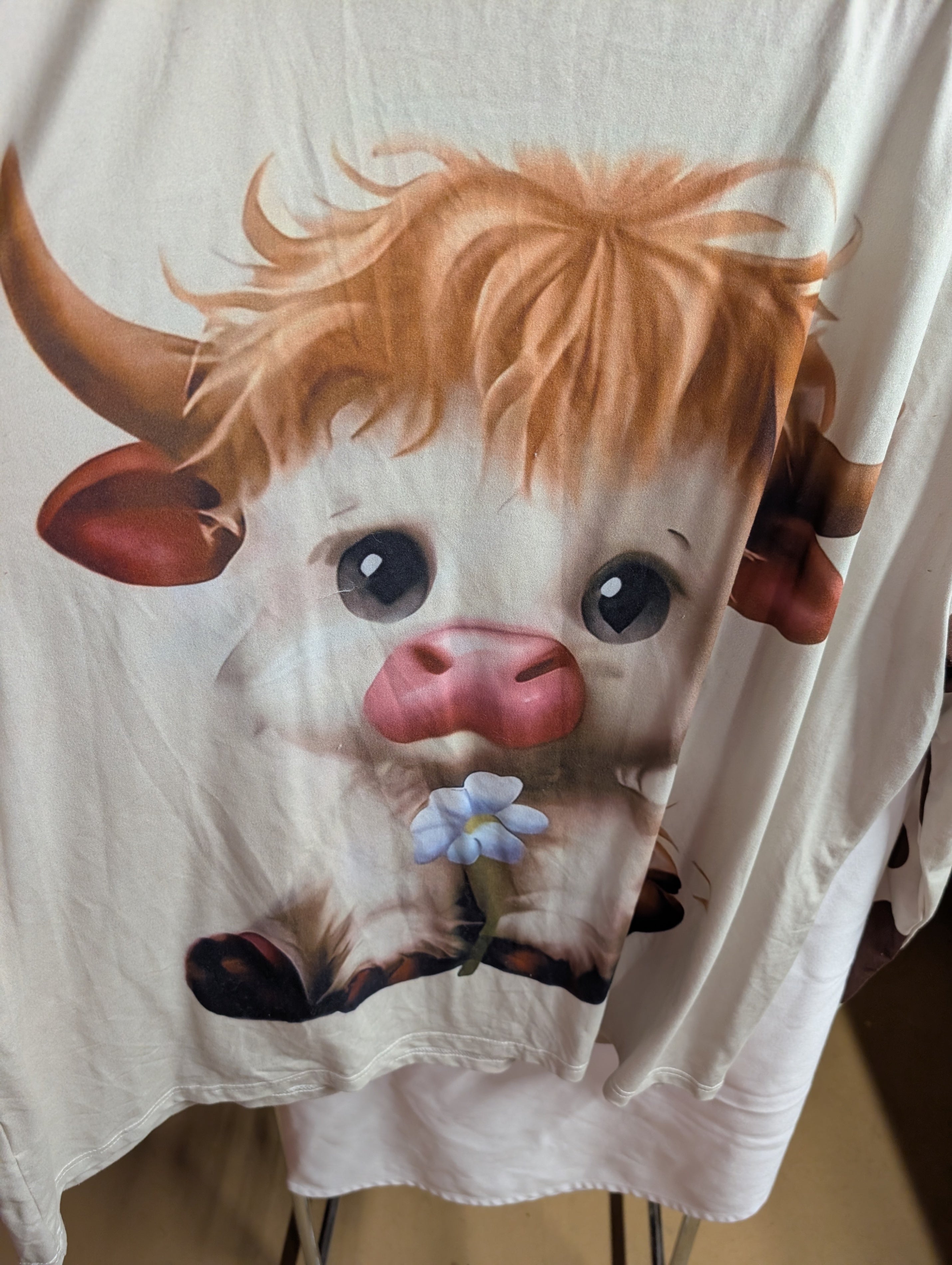 4XL Cute Cow Print T-Shirt - Image 1